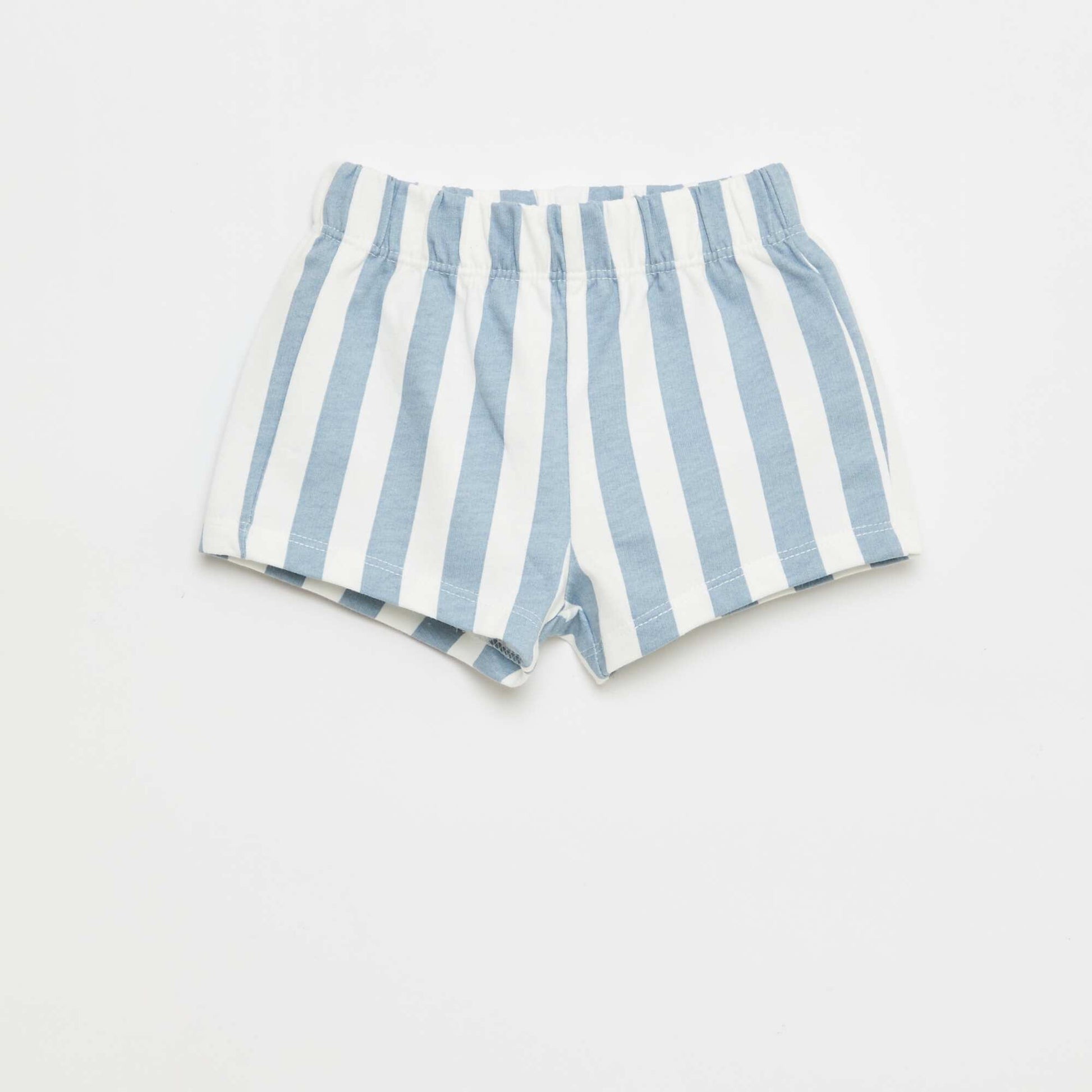 Cotton Summer Pajama Set WHITE