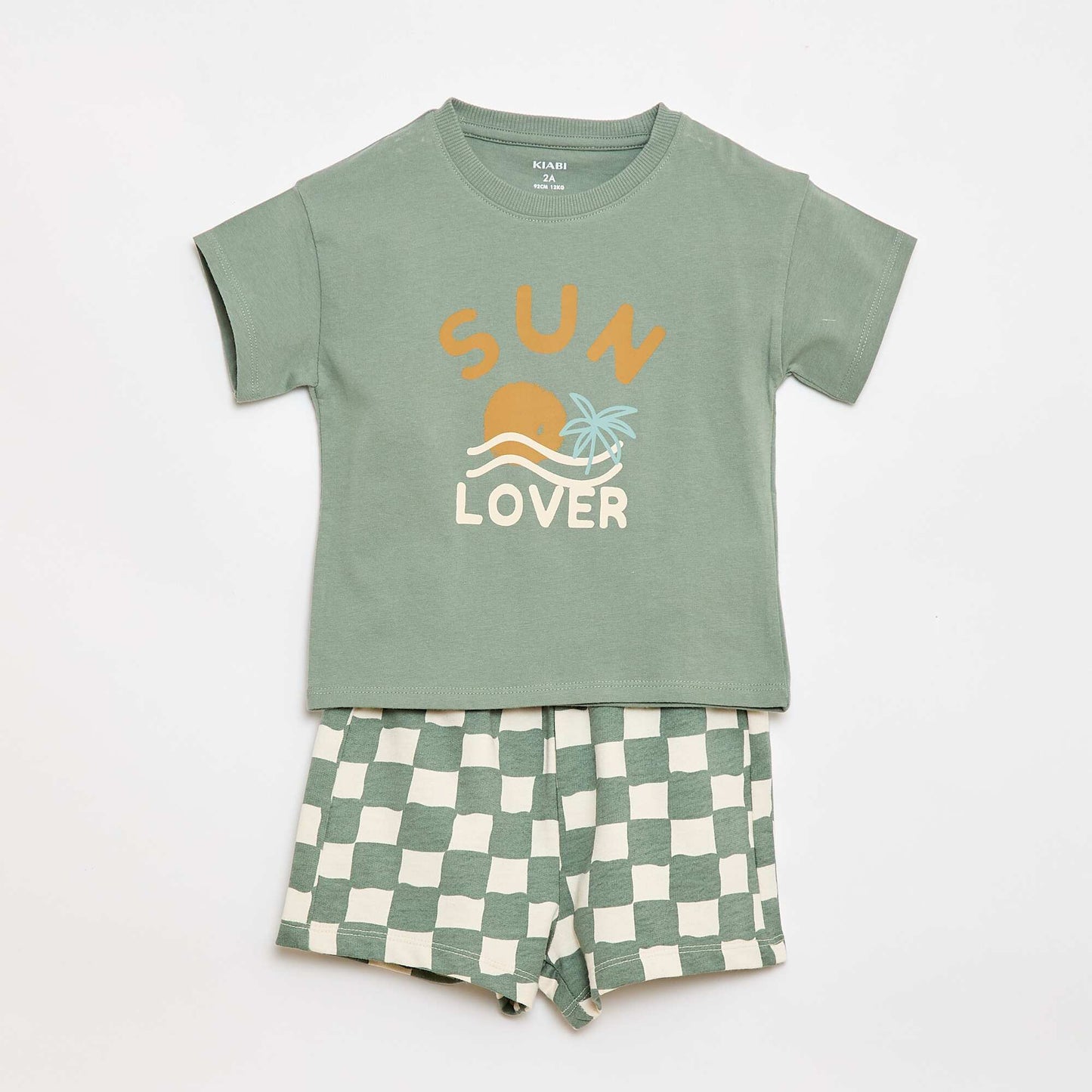 Cotton Summer Pajama Set GREEN