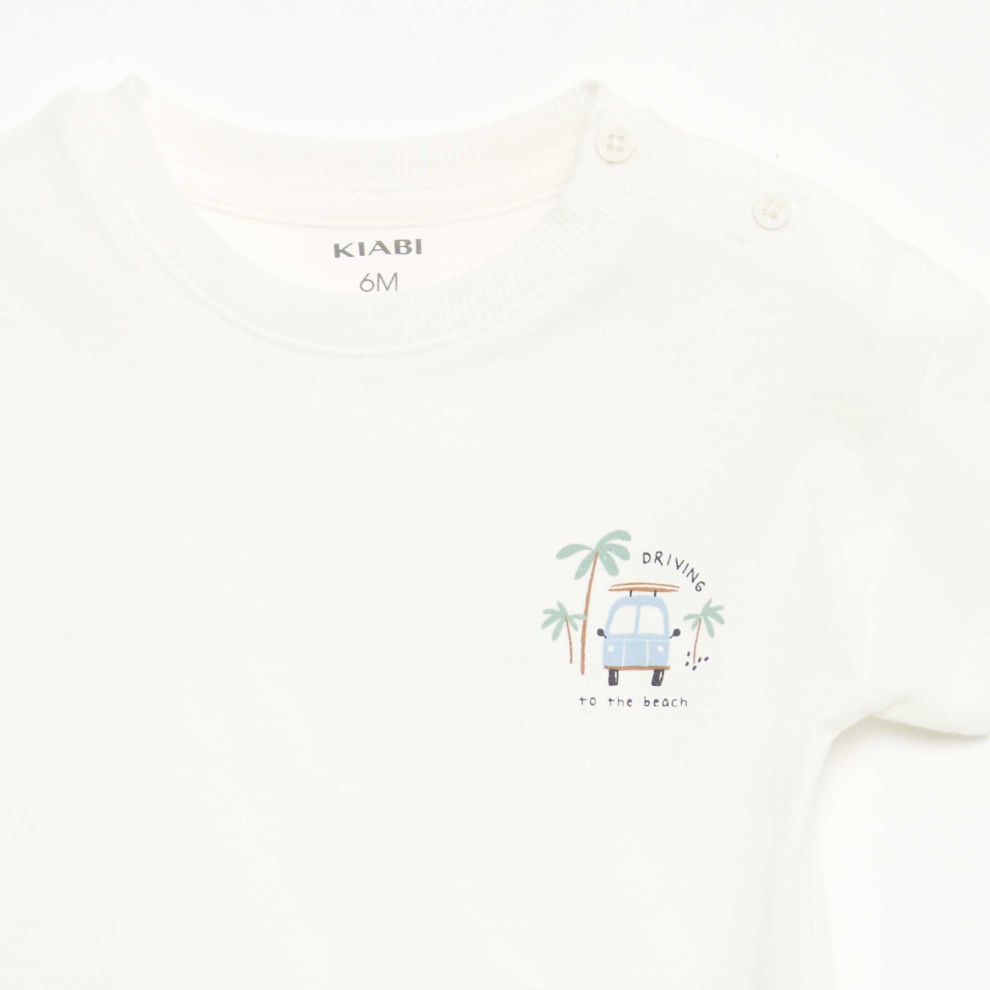 2-Piece Short and T-Shirt Set WHITE