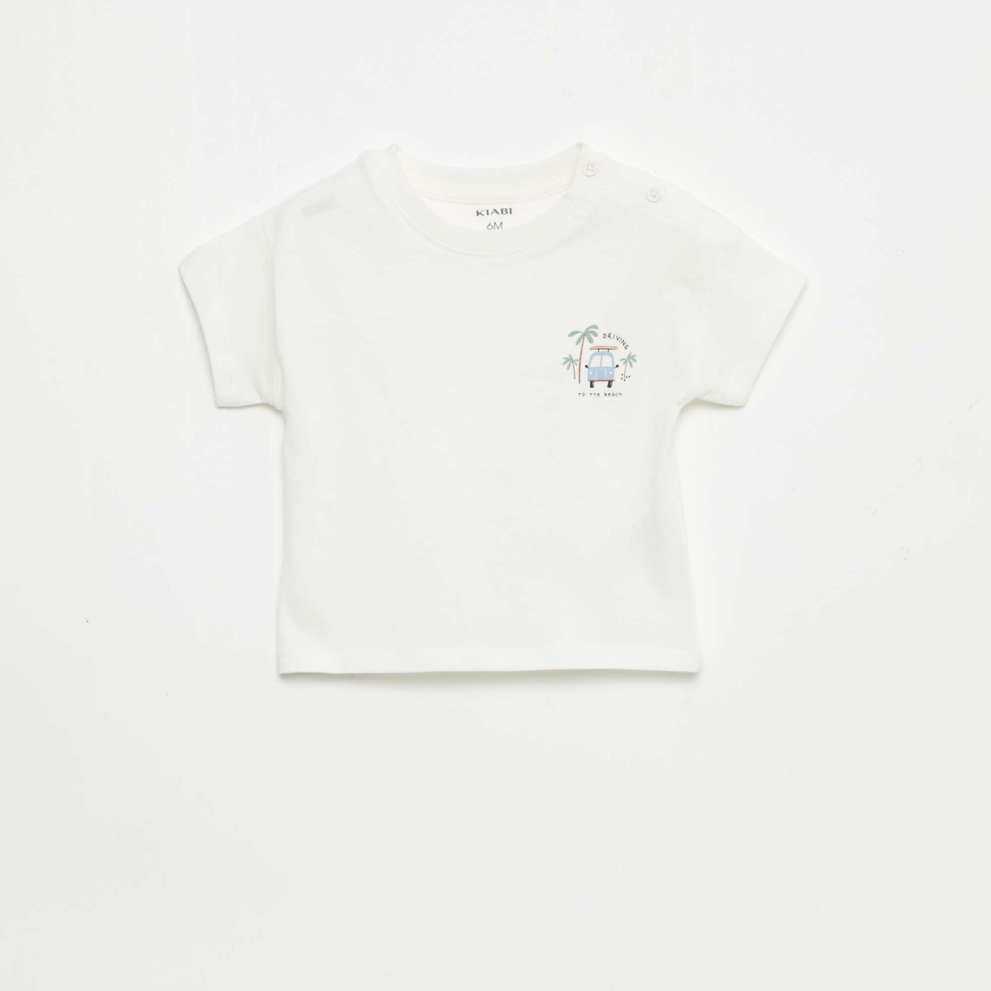 2-Piece Short and T-Shirt Set WHITE