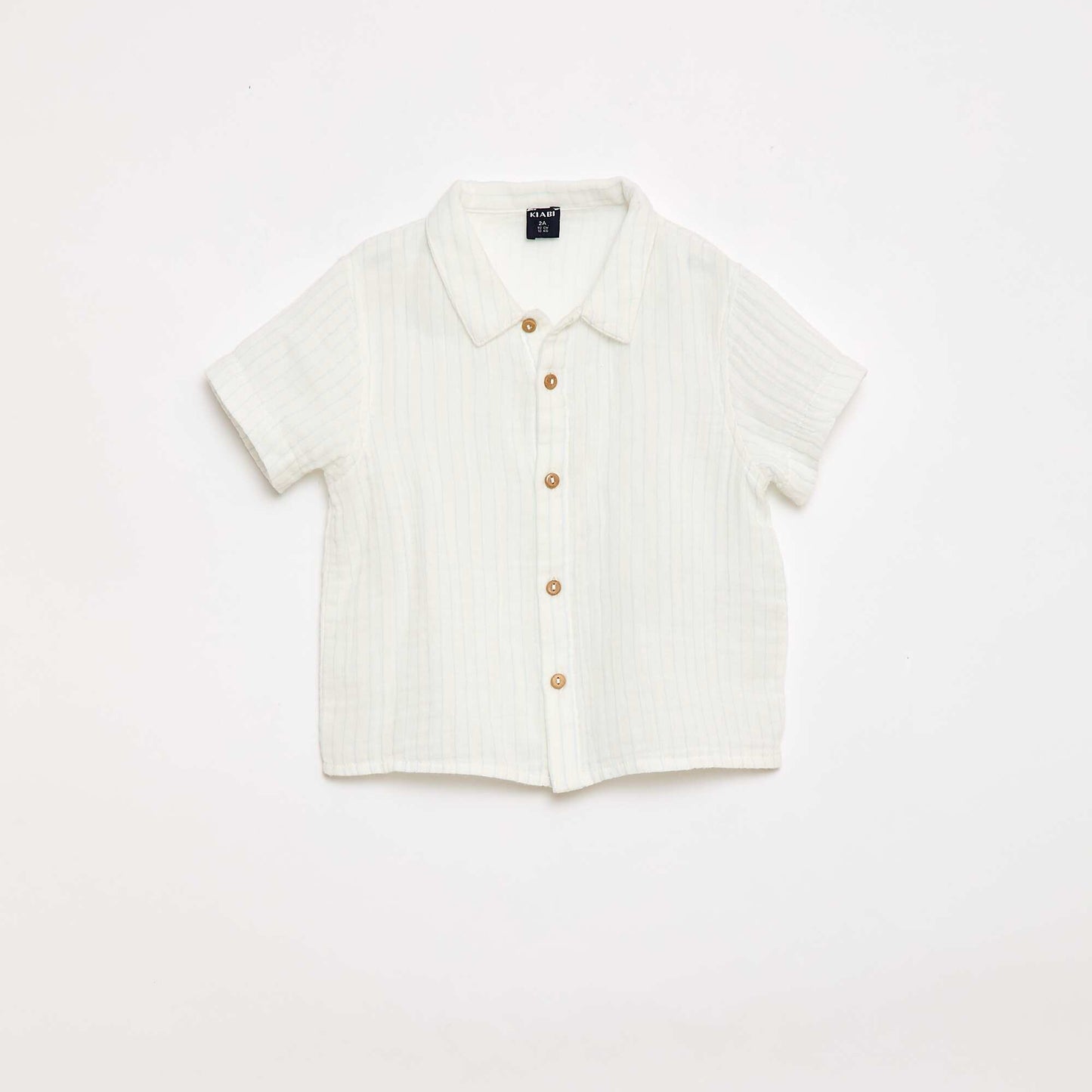 Two-piece shirt and shorts set WHITE
