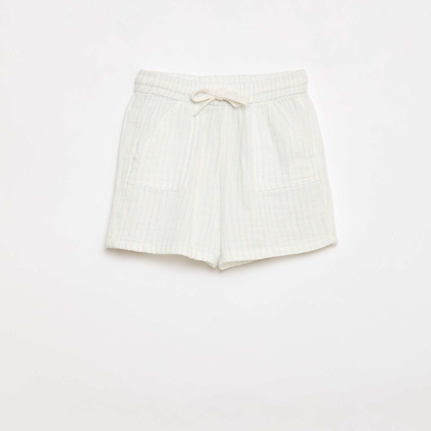 Two-piece shirt and shorts set WHITE