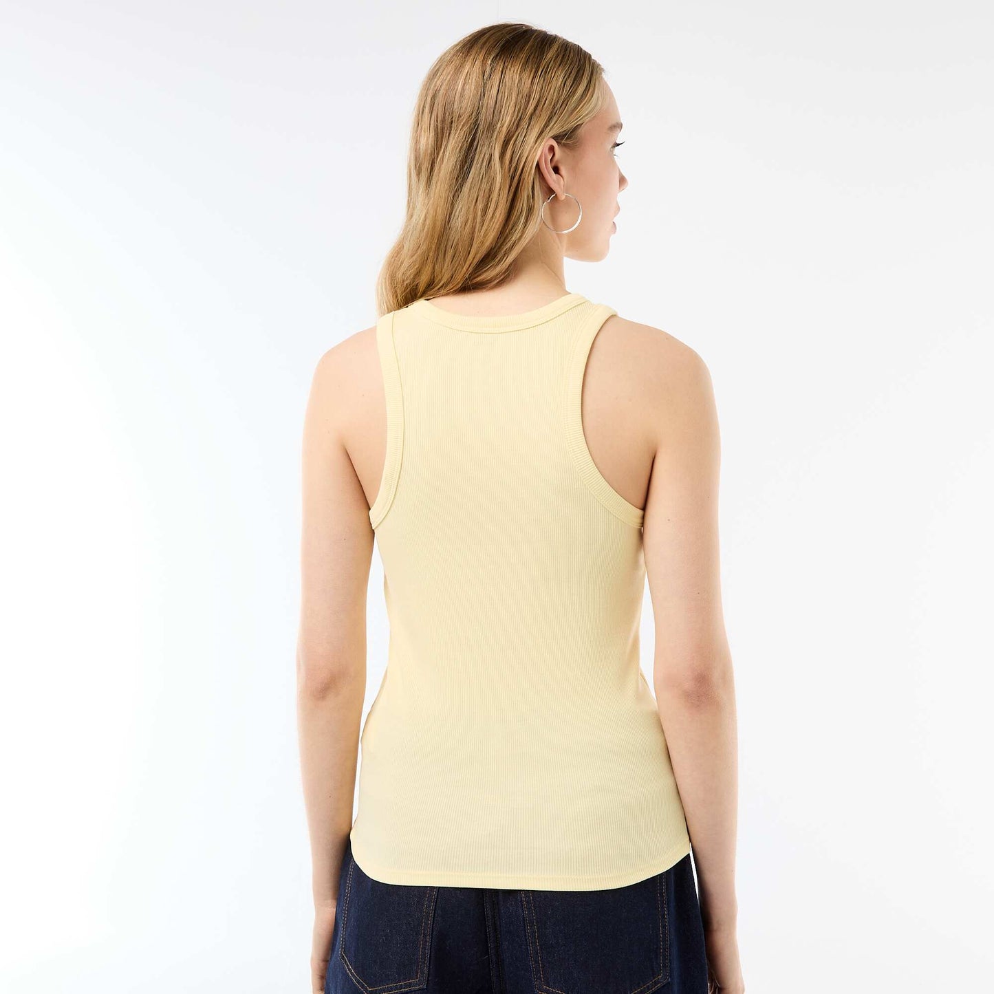 Sleeveless Tank Top with American Armholes YELLOW