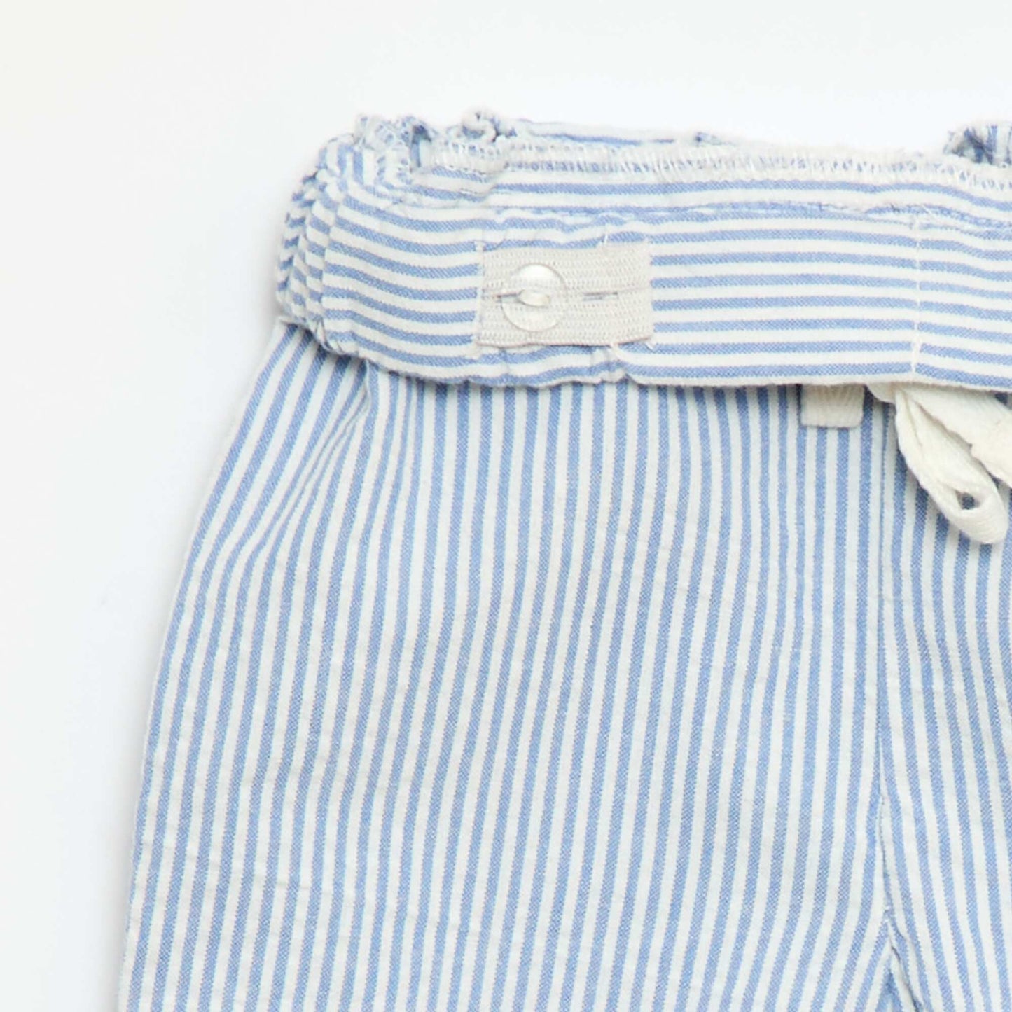 Striped Seersucker Trousers BLUE