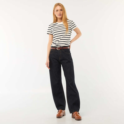 Cotton Balloon Denim Pants BLUE