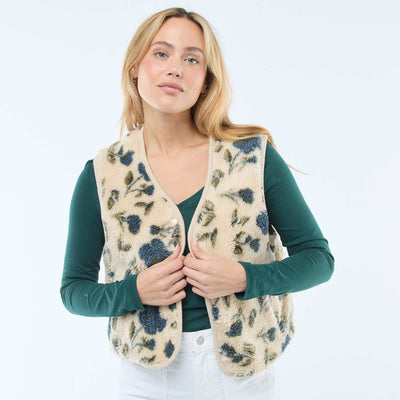 Sleeveless Sherpa Vest BEIGE