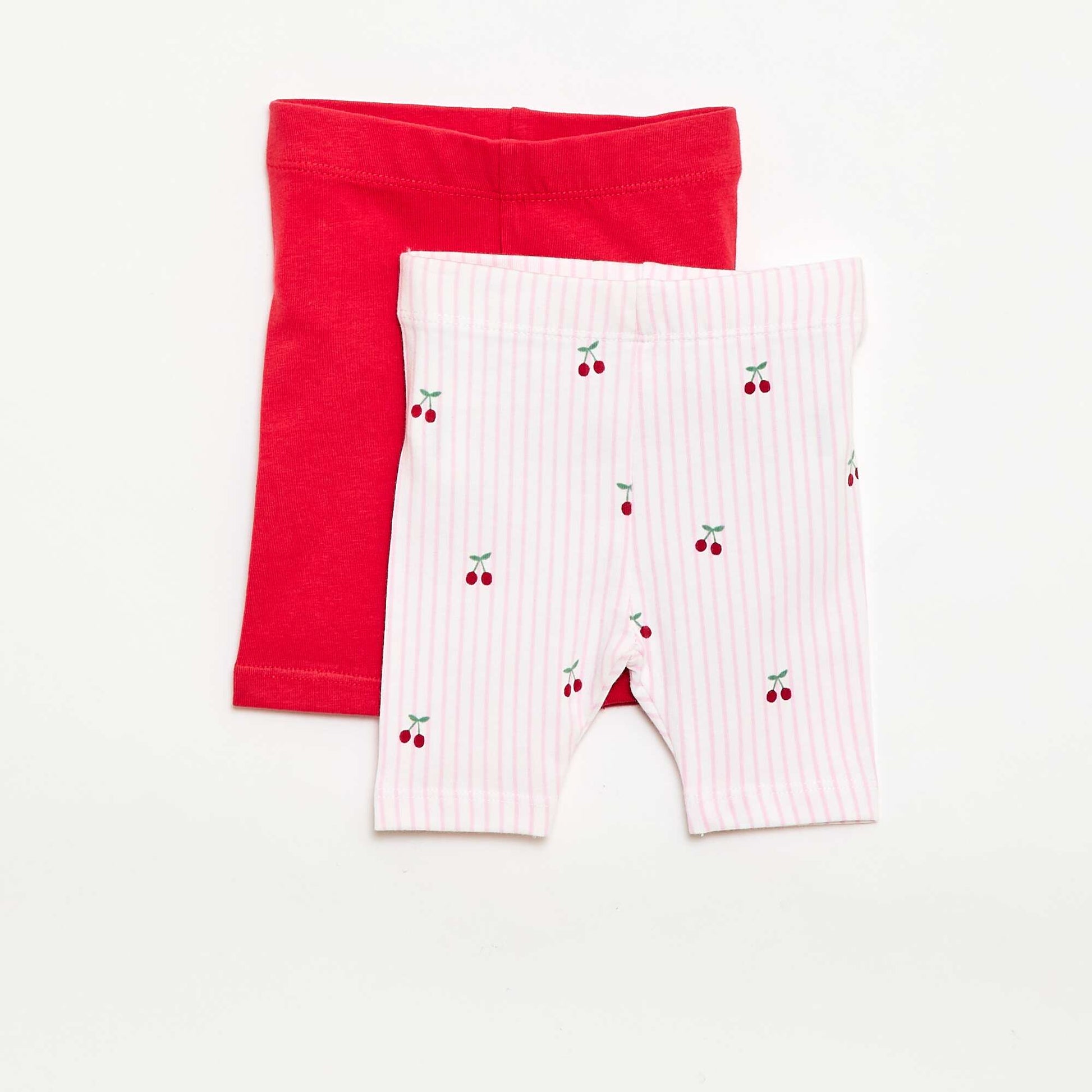 2-pack of cropped leggings WHITE