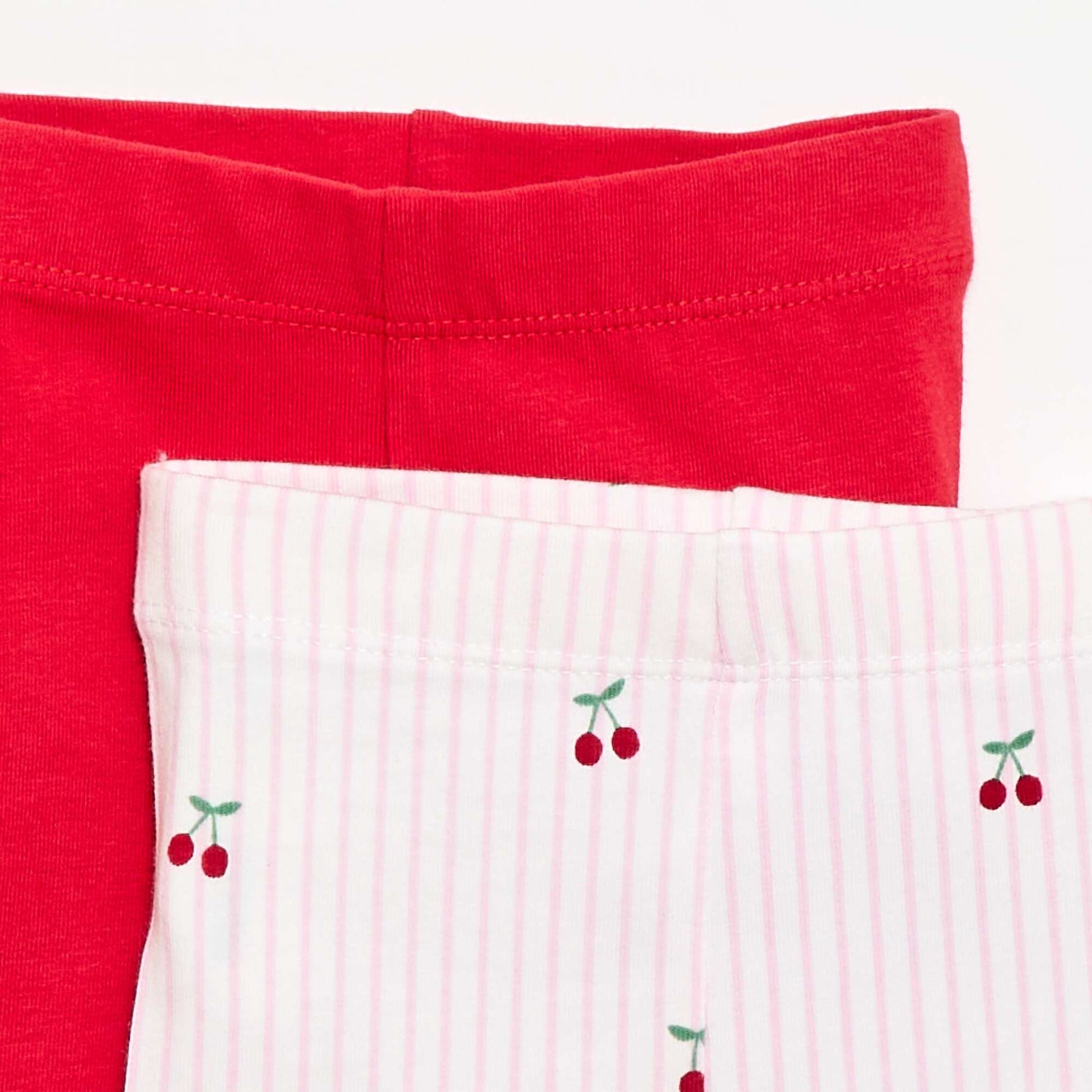 2-pack of cropped leggings WHITE
