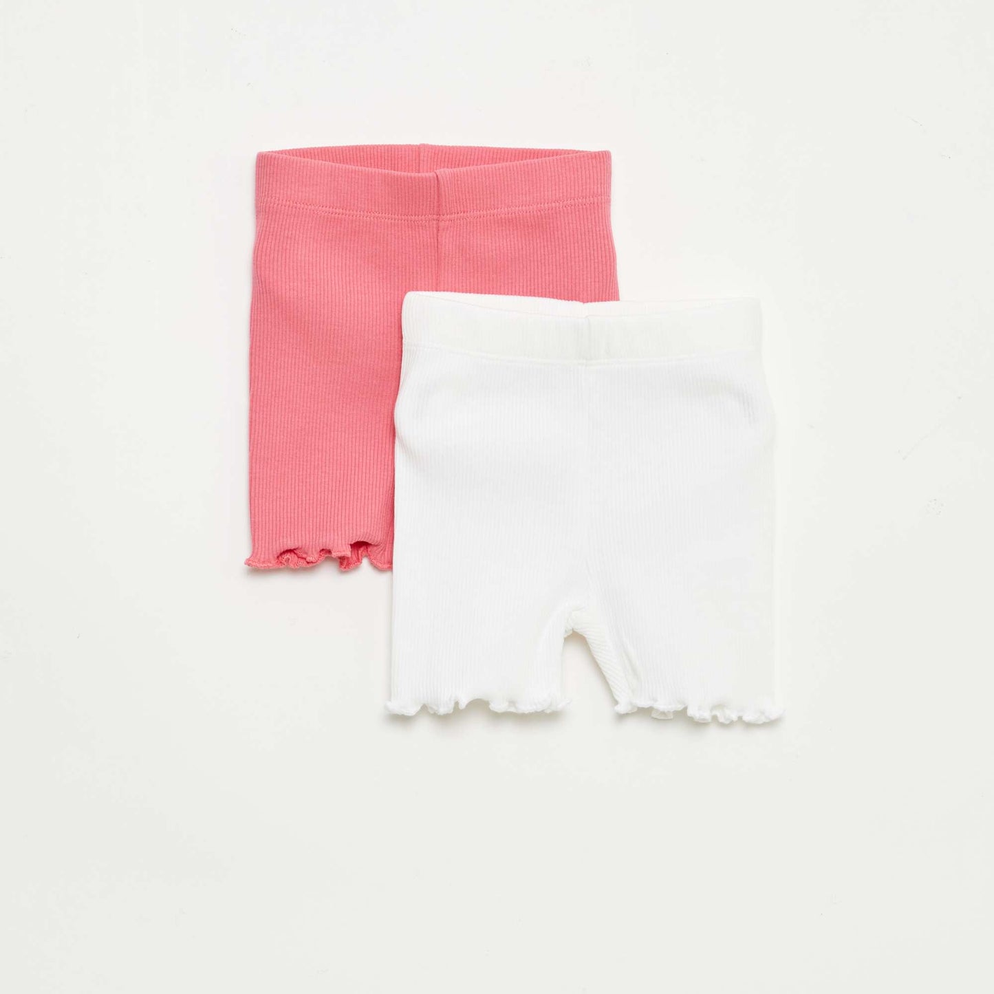 2-Pack Ribbed Leggings WHITE