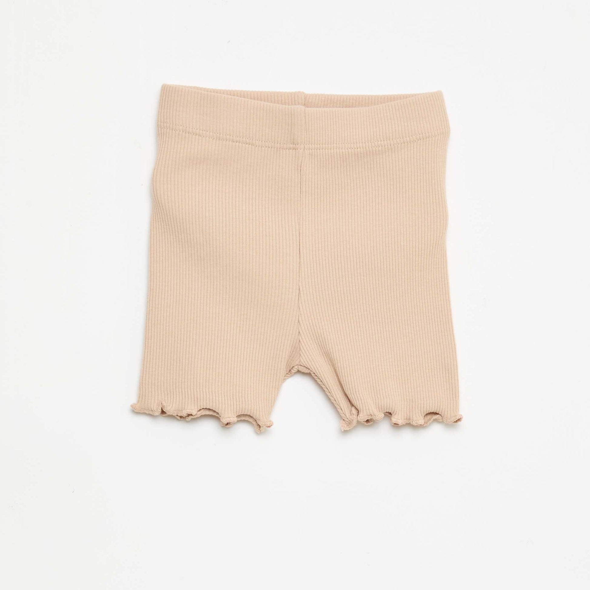 2-Pack Ribbed Leggings BEIGE