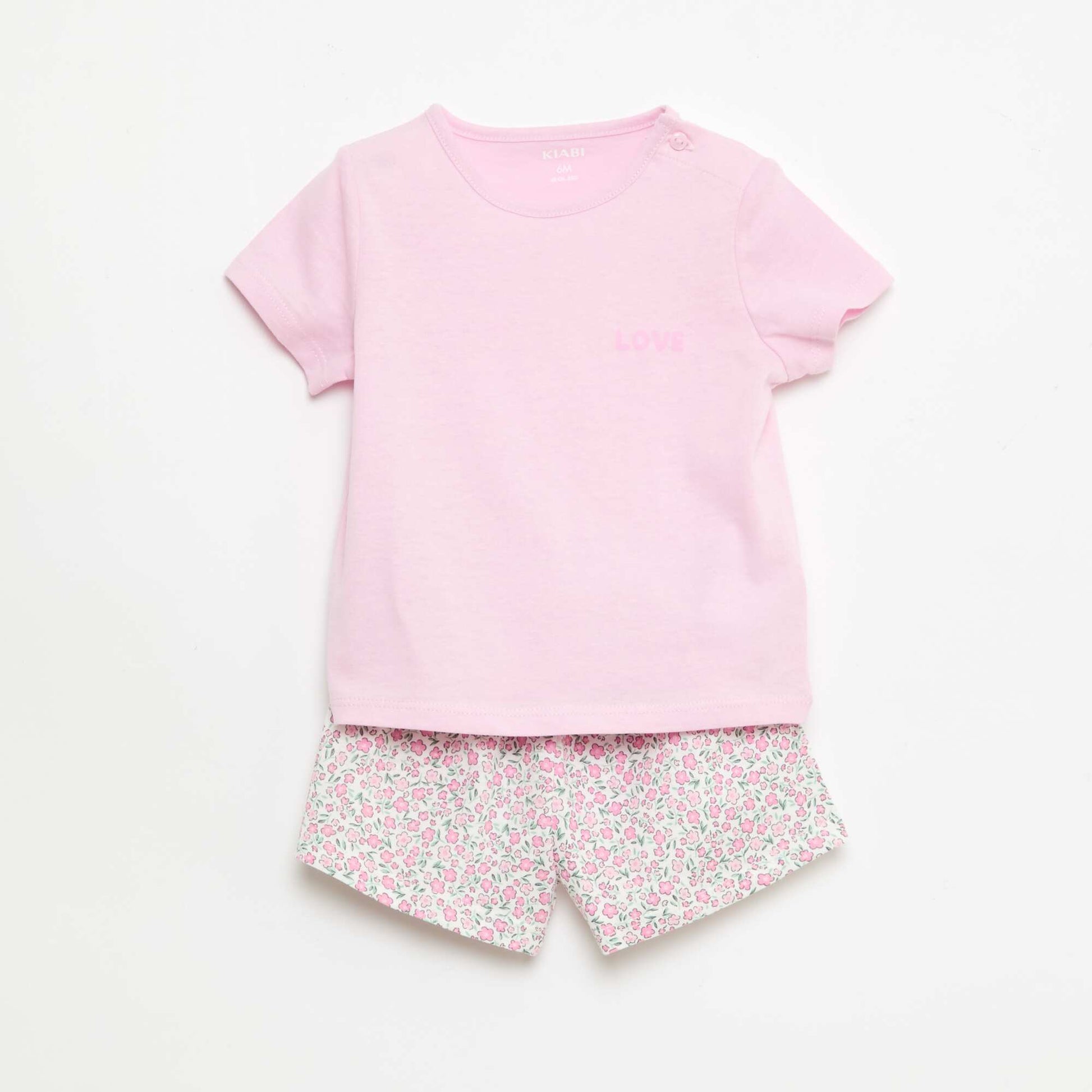 All-Over Outfit T-Shirt + Shorts PINK