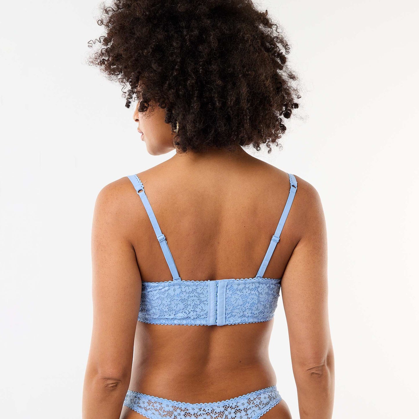Lace Bustier Bra BLUE