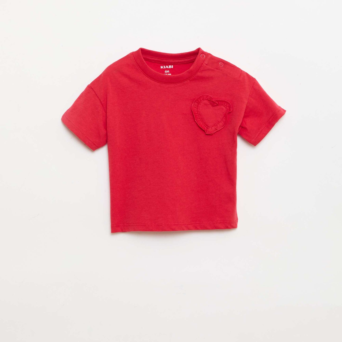 Set of 2 T-shirts with chest detail PINK