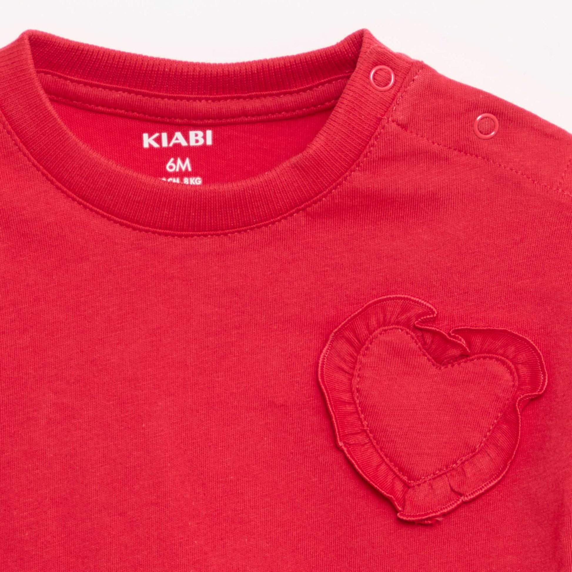 Set of 2 T-shirts with chest detail PINK