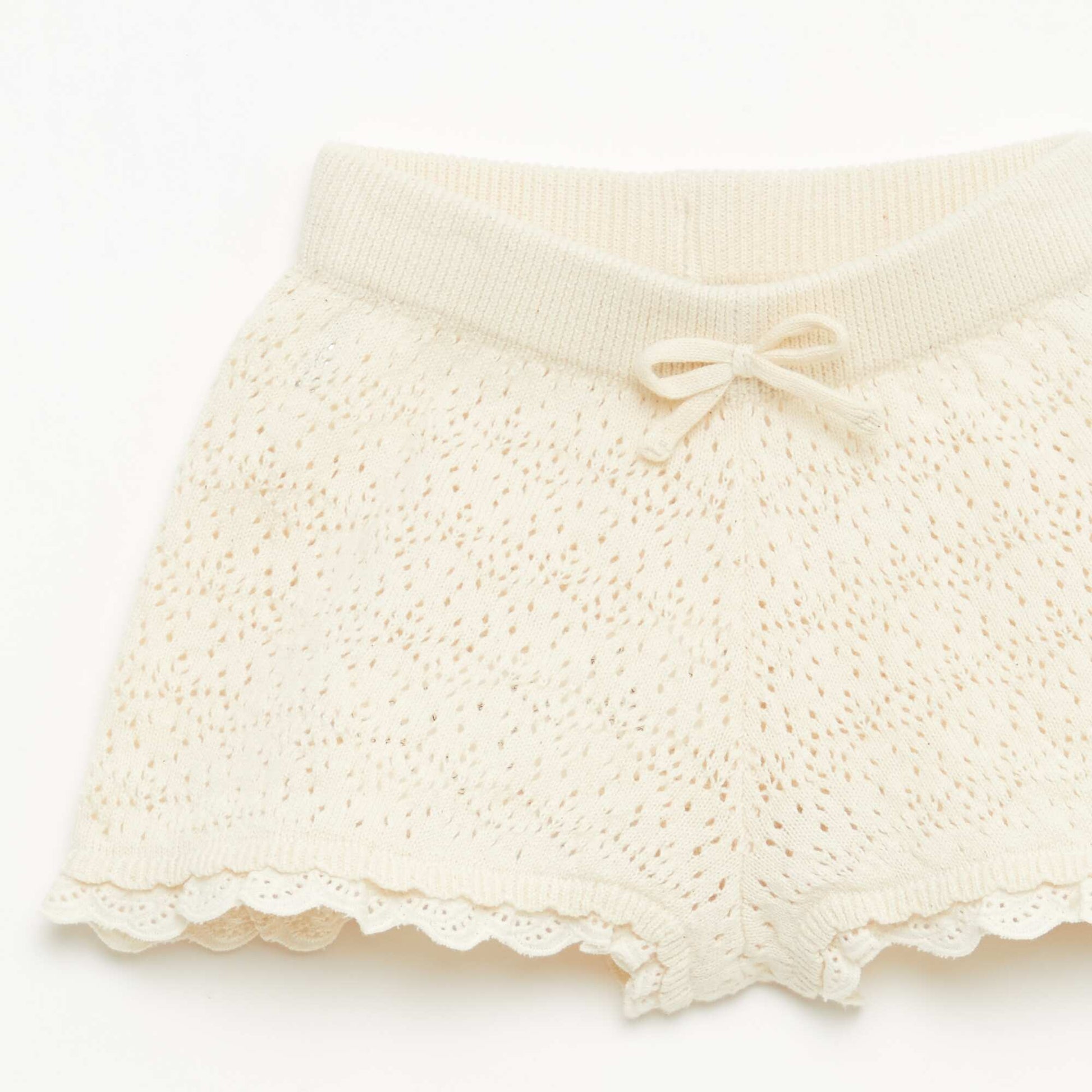 Knit Shorts WHITE