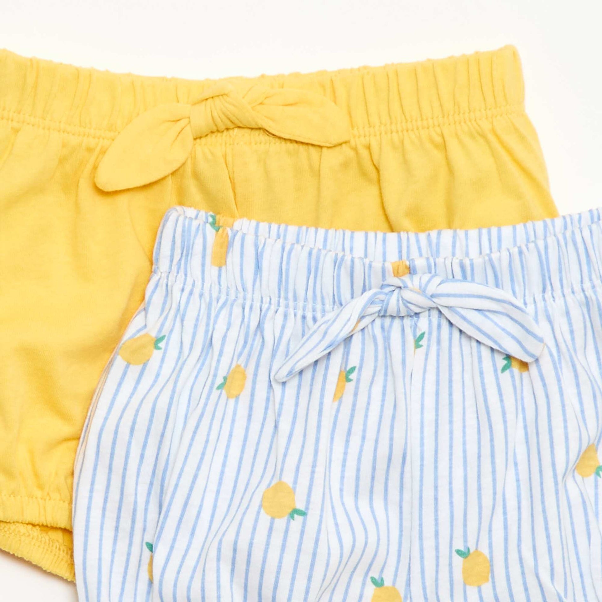 2-pack shorts with decorative bows BLUE