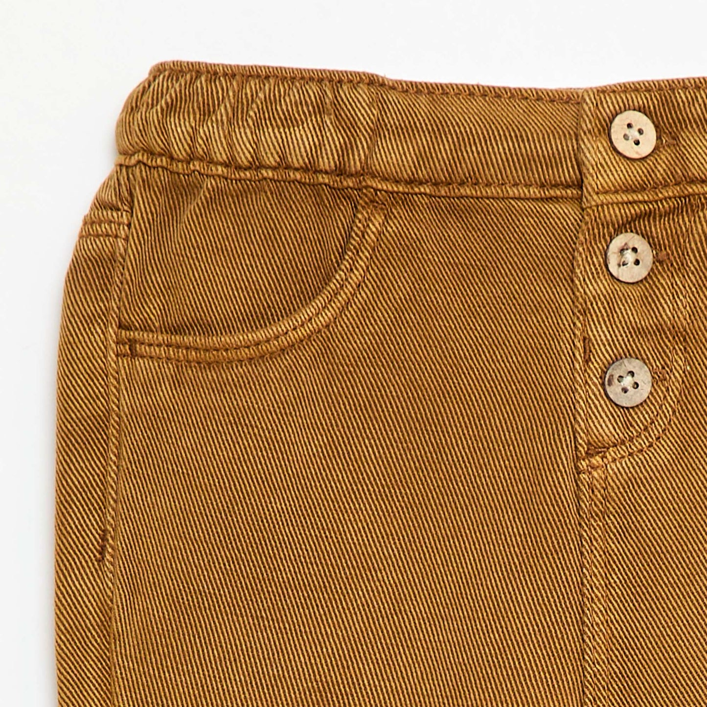 Relaxed Fit Soft Fabric Plain Trousers BROWN