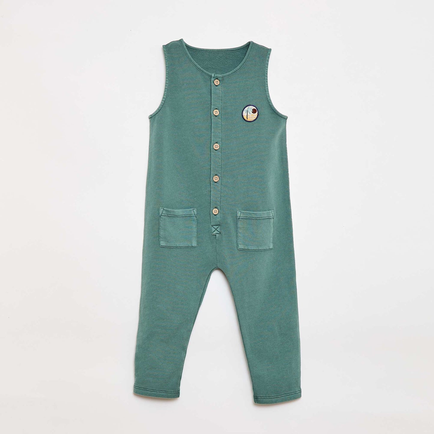 Sleeveless Long Jumpsuit GREEN