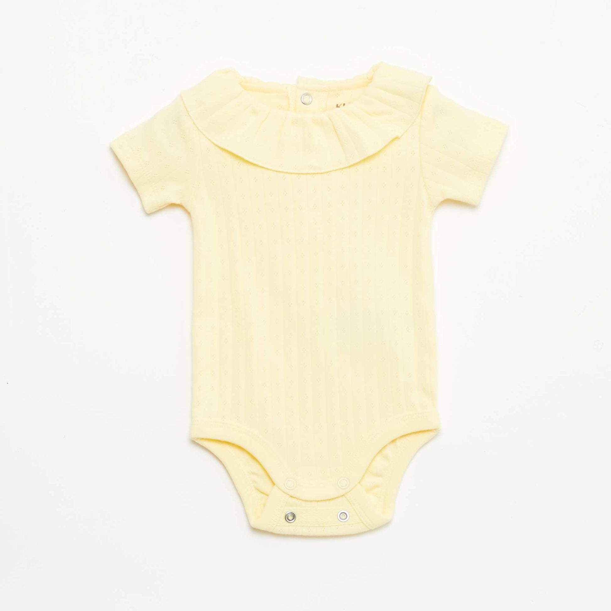 Evolutive Bodysuit + Ribbed Knit Sleepsuit Set YELLOW