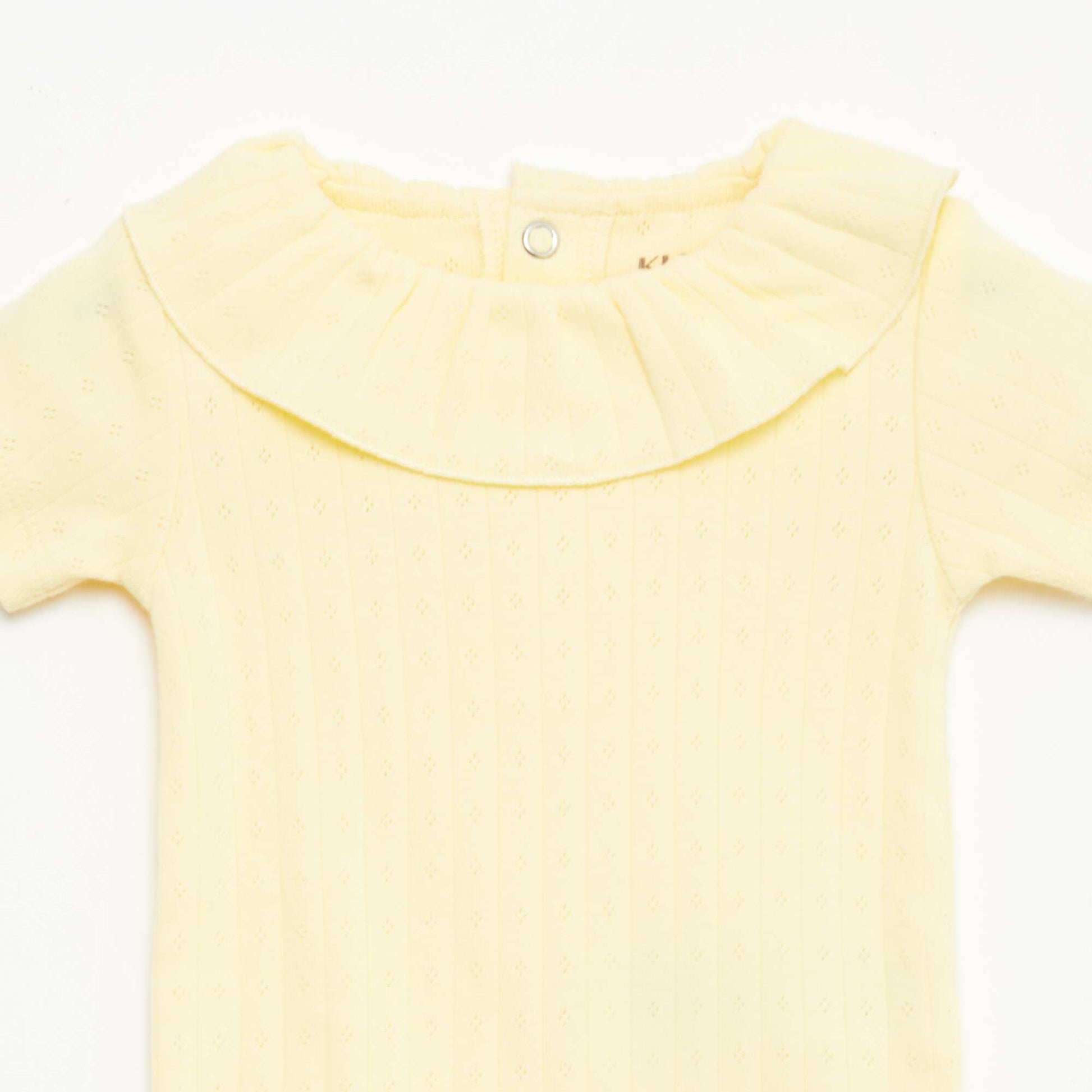 Evolutive Bodysuit + Ribbed Knit Sleepsuit Set YELLOW