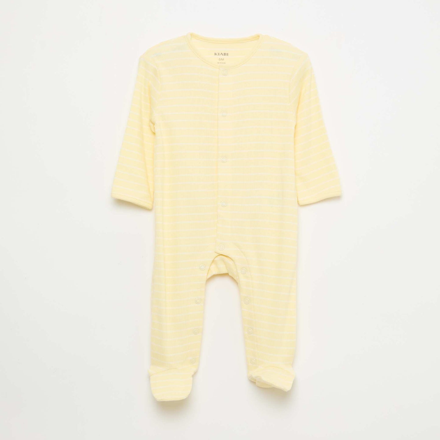Pyjama Sleepsuit Set with Feet WHITE