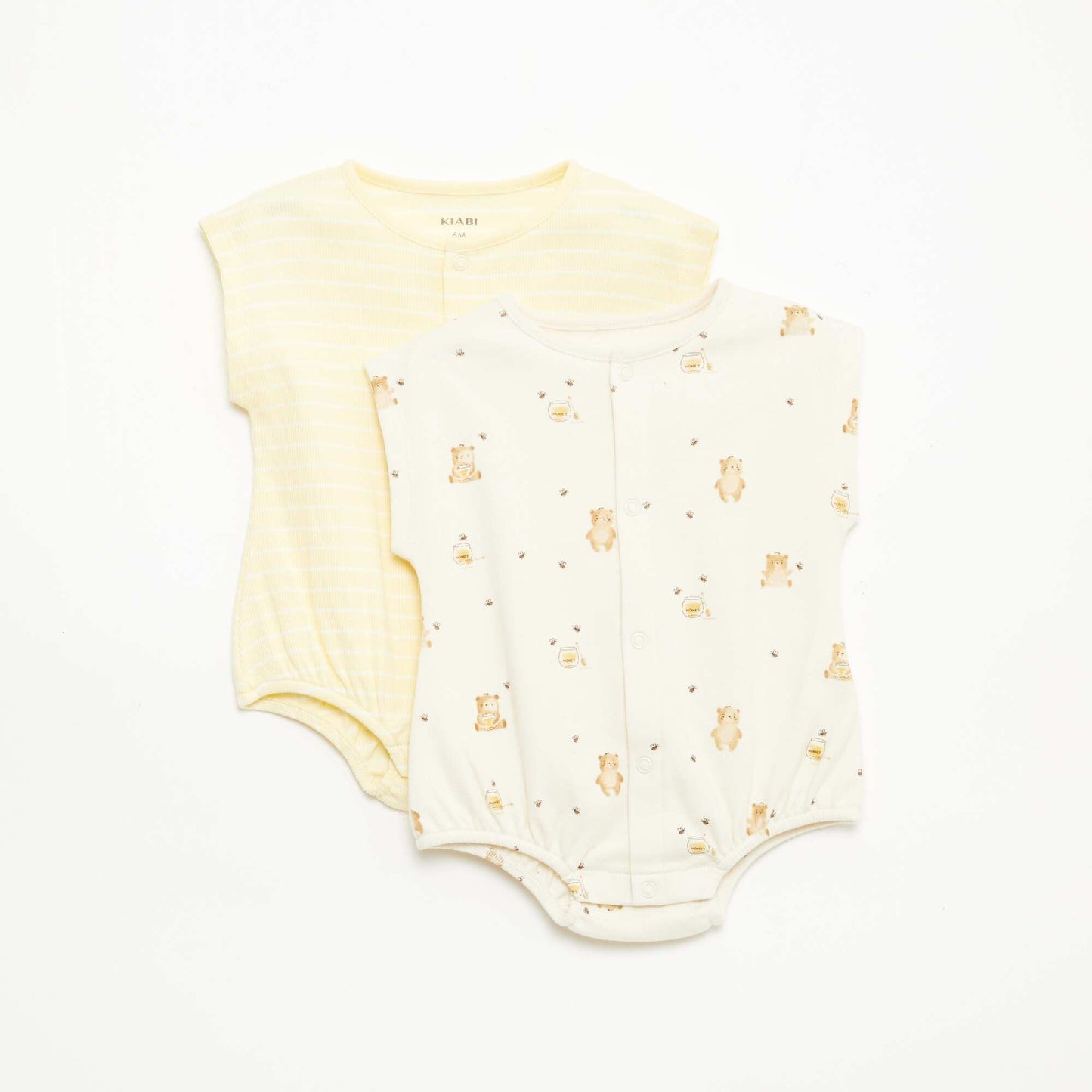 Set of 2 Rompers YELLOW