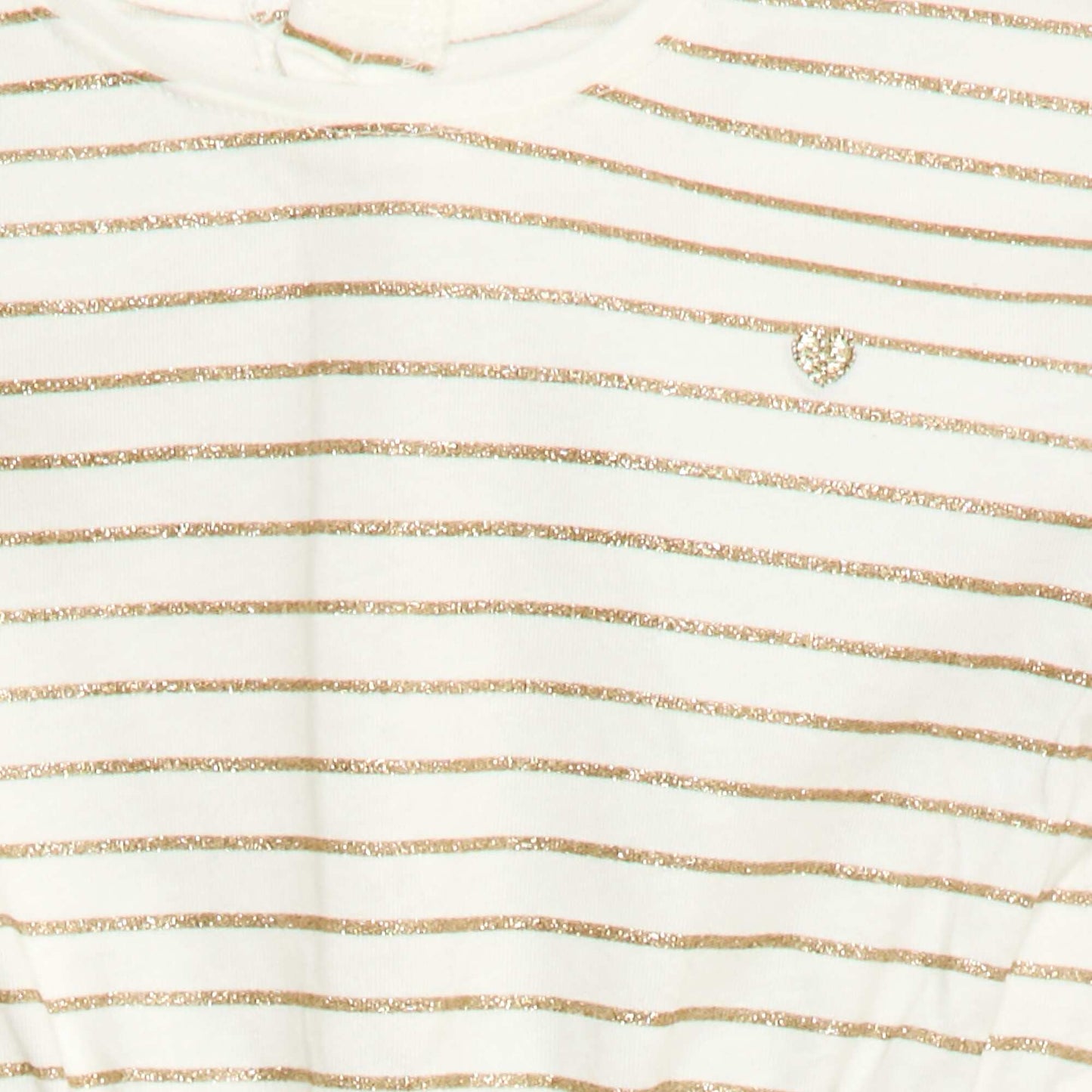 Short-Sleeved Cotton Jersey Dress WHITE