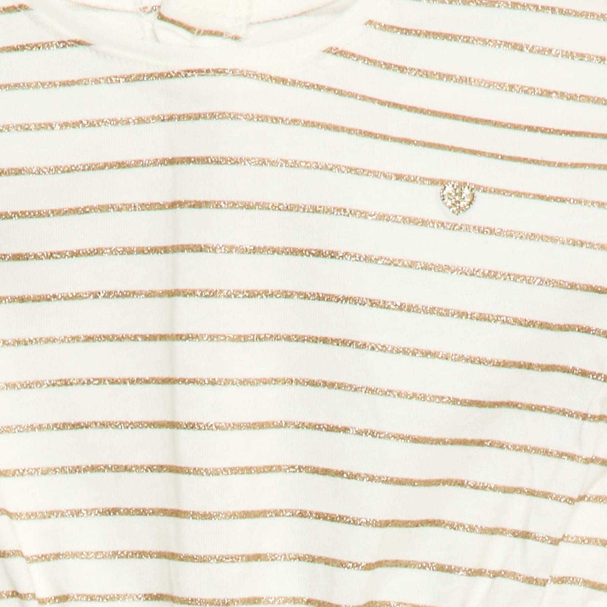 Short-Sleeved Cotton Jersey Dress WHITE