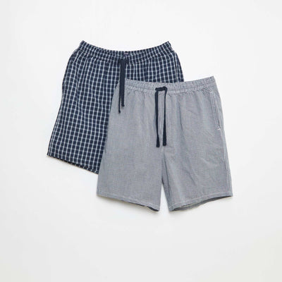 Two-Pack Night Shorts with Pockets BLUE