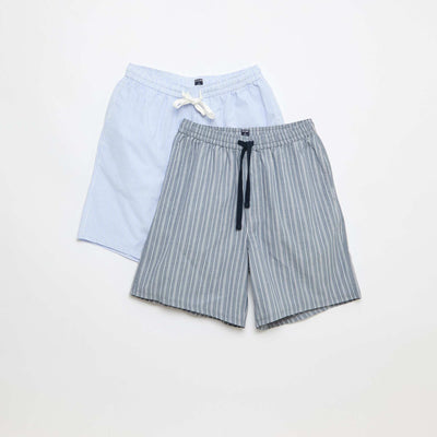 Two-Pack Night Shorts with Pockets GREY