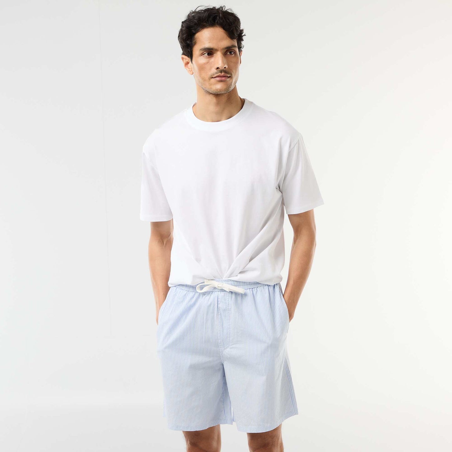 Two-Pack Night Shorts with Pockets GREY