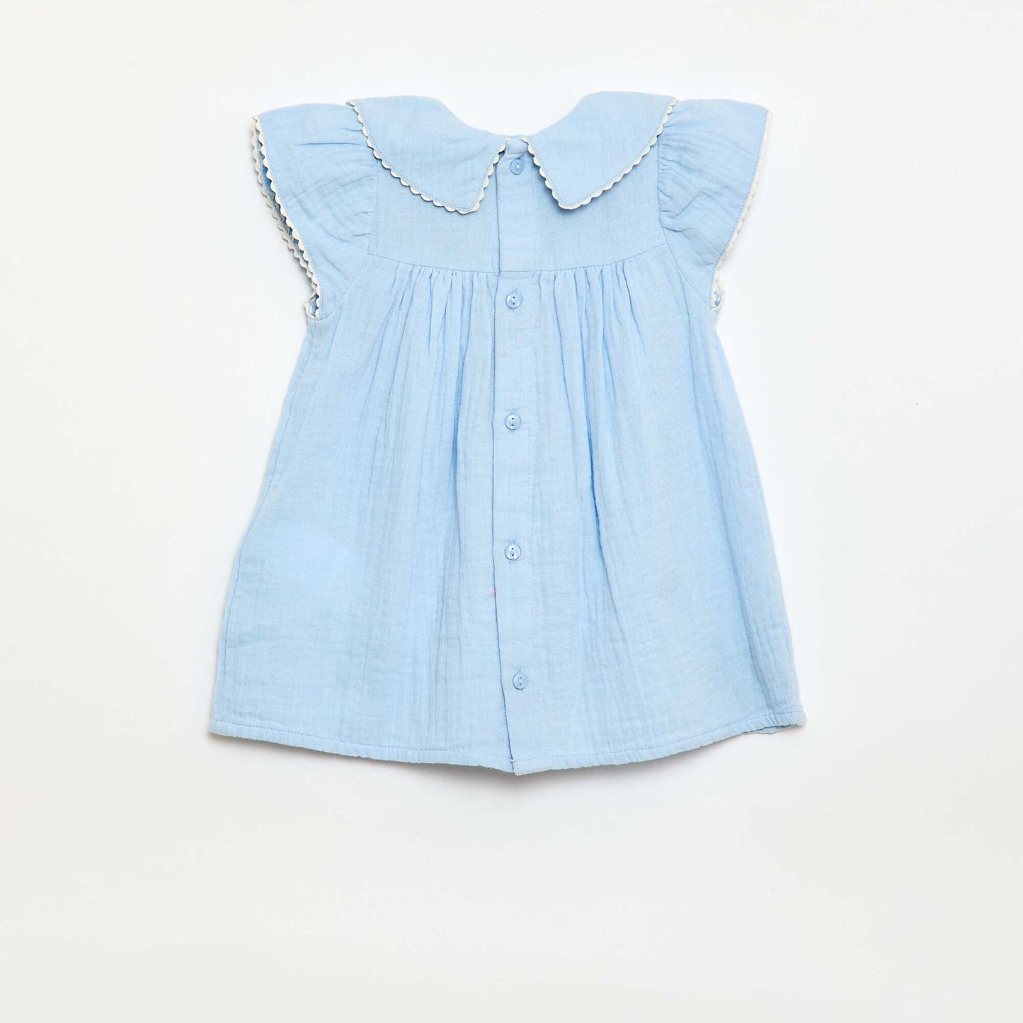 2-piece set - Short-sleeved dress + bloomers BLUE