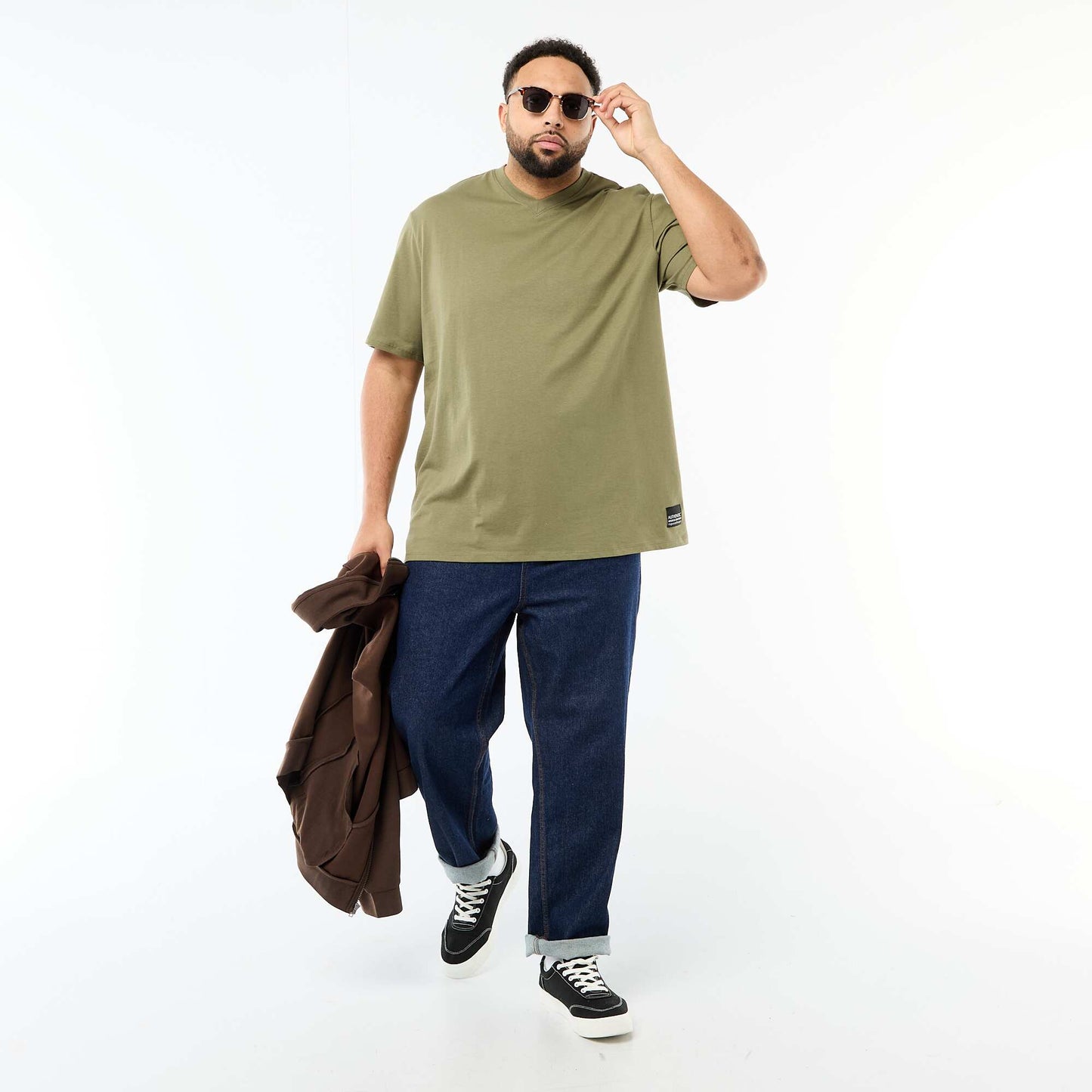 Short-Sleeve Jersey Knit T-Shirt GREEN