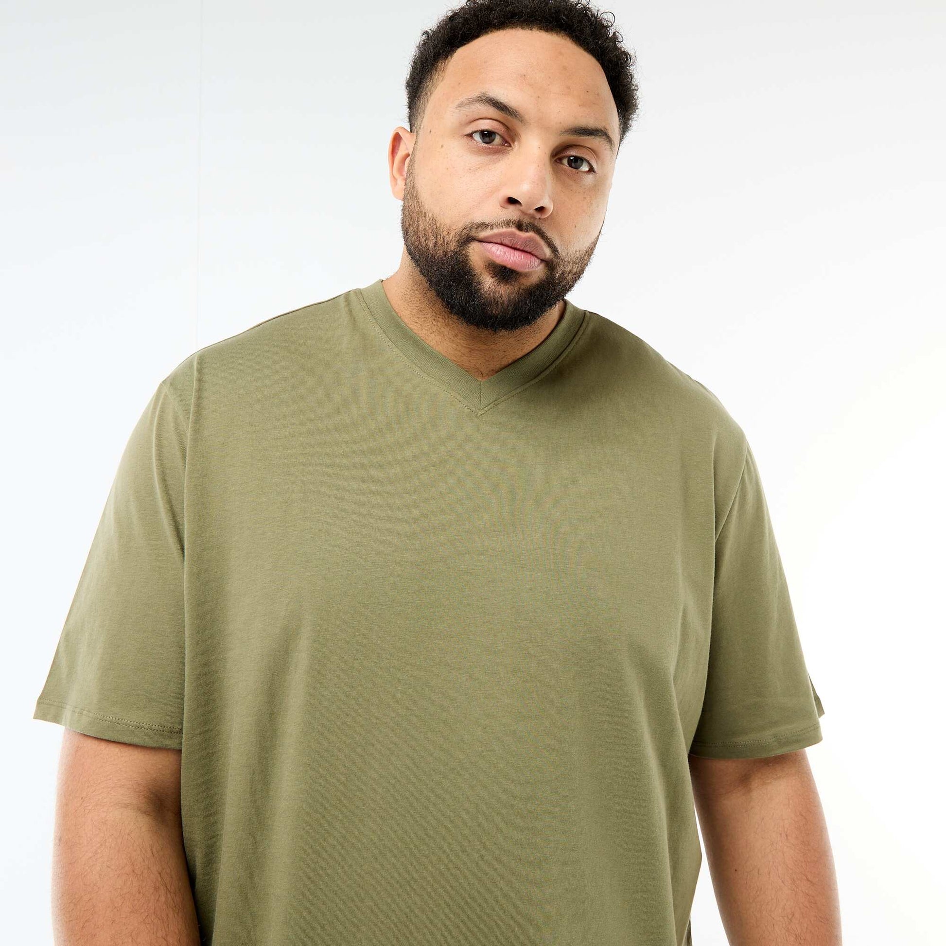 Short-Sleeve Jersey Knit T-Shirt GREEN