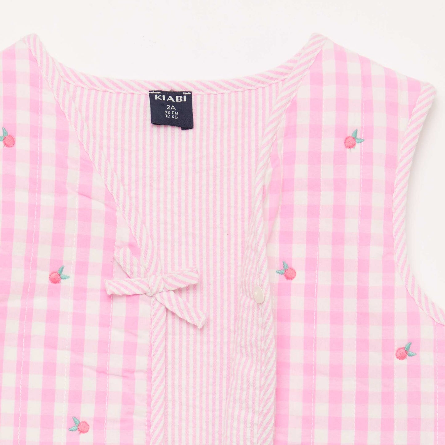 Reversible Poplin Sleeveless Vest PINK
