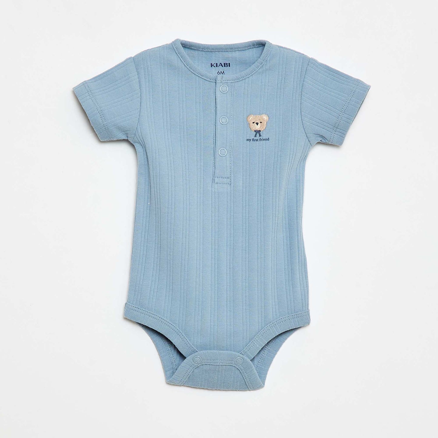 2-Pack Ribbed Knit Bodysuits BLUE