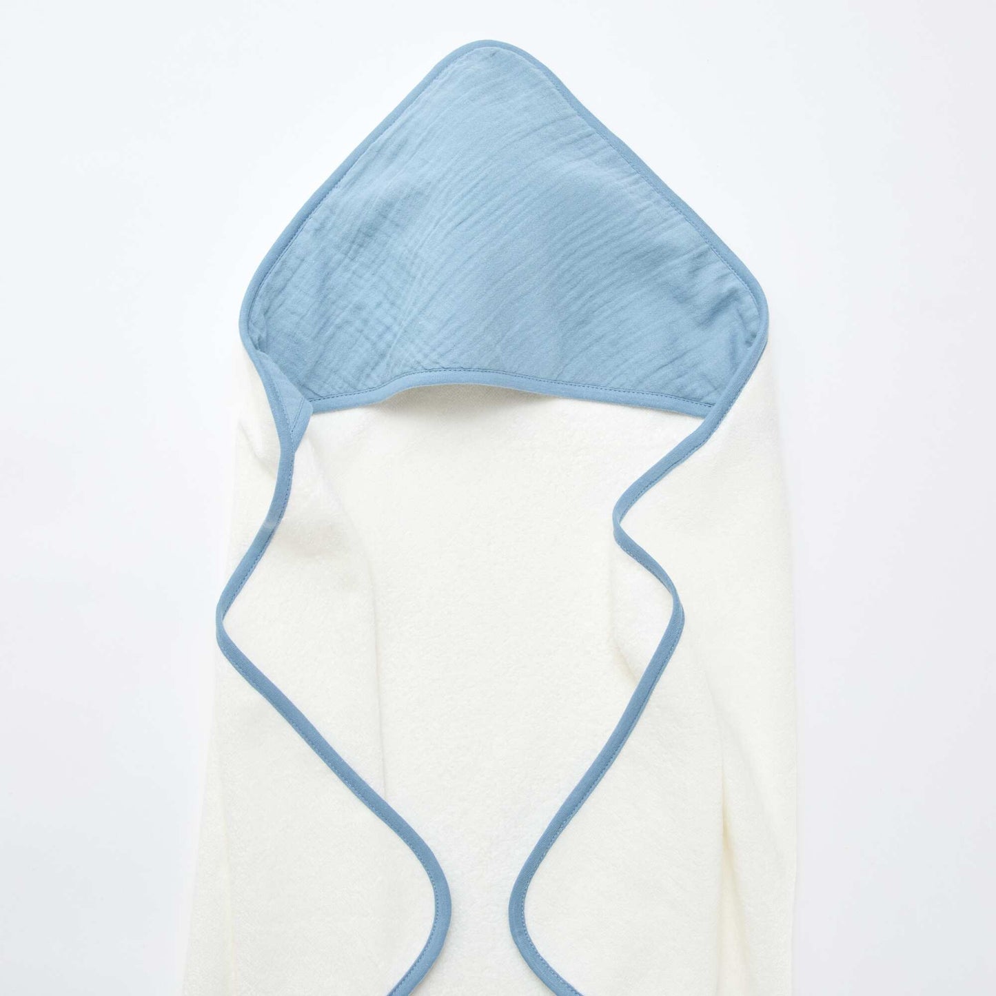 Cotton Baby Bath Cape BLUE