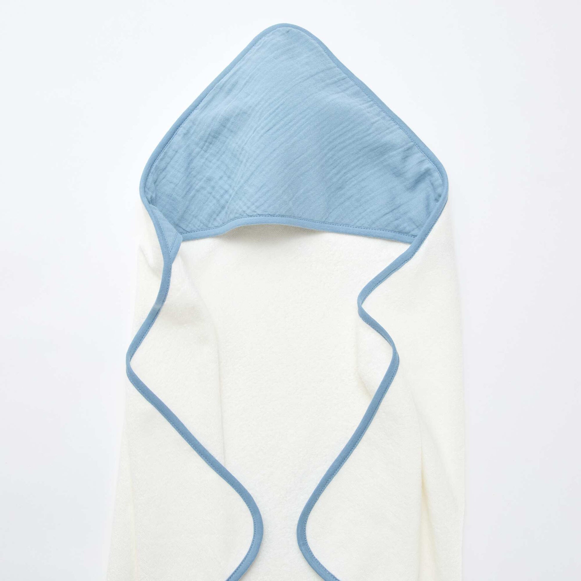 Cotton Baby Bath Cape BLUE