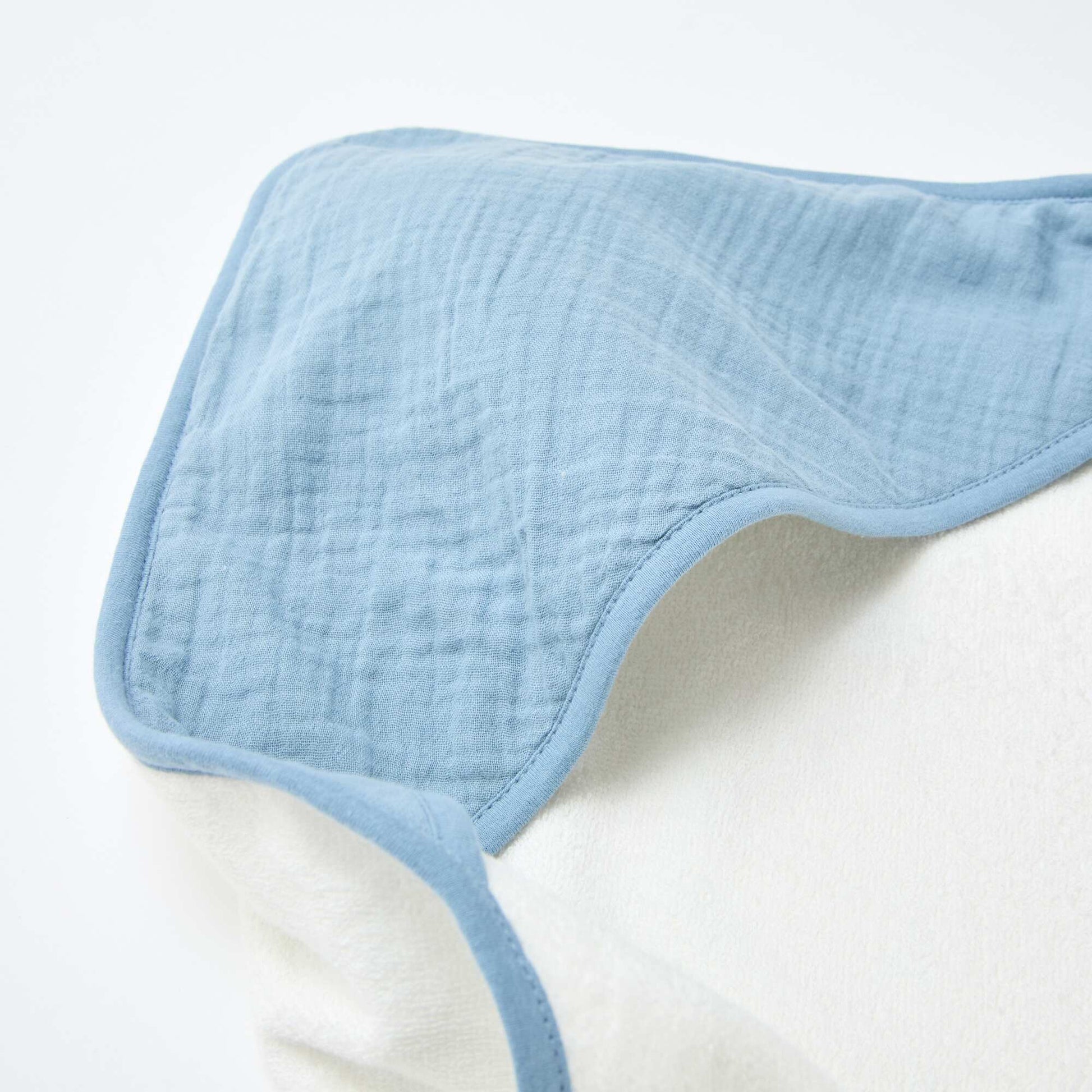 Cotton Baby Bath Cape BLUE