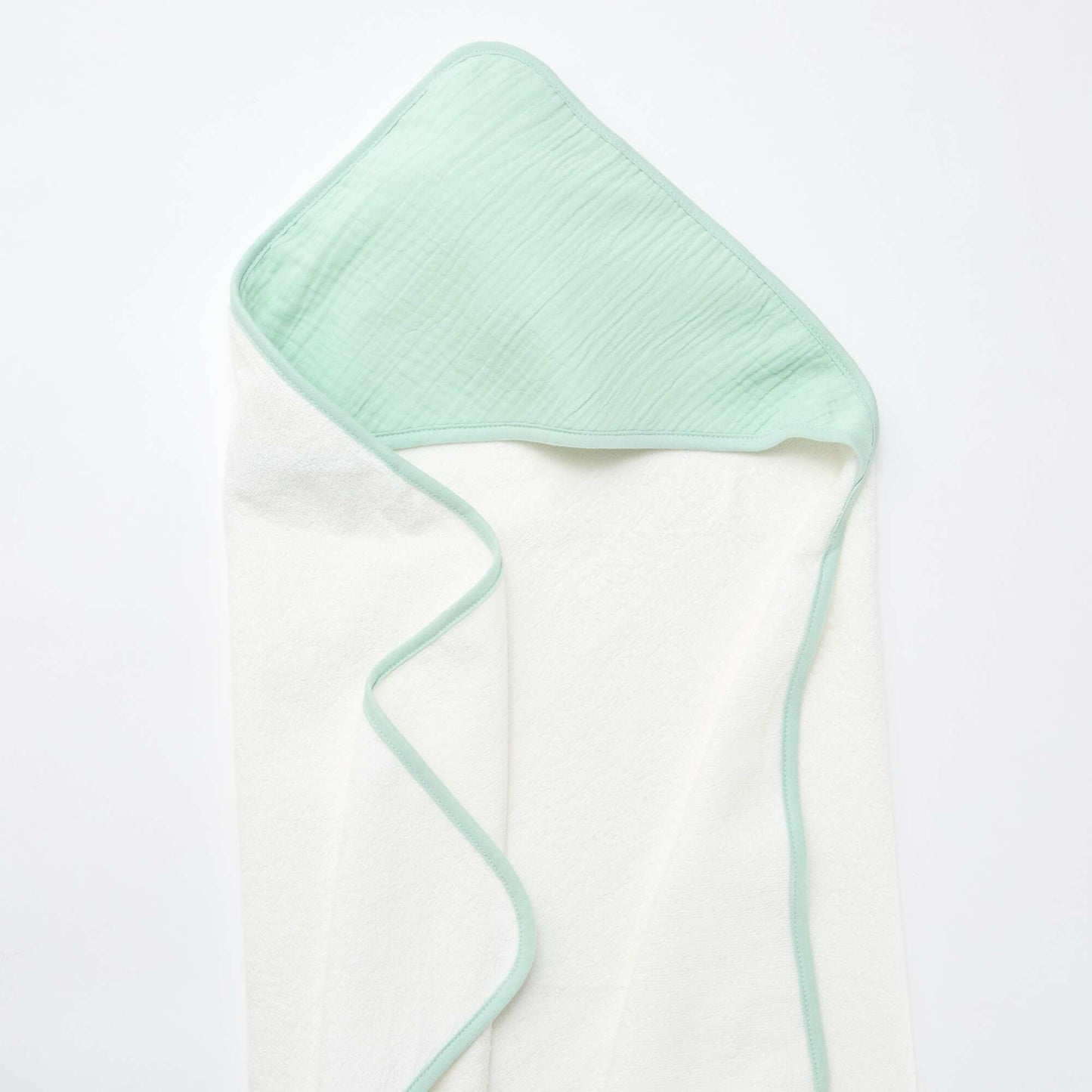 Cotton Baby Bath Cape GREEN
