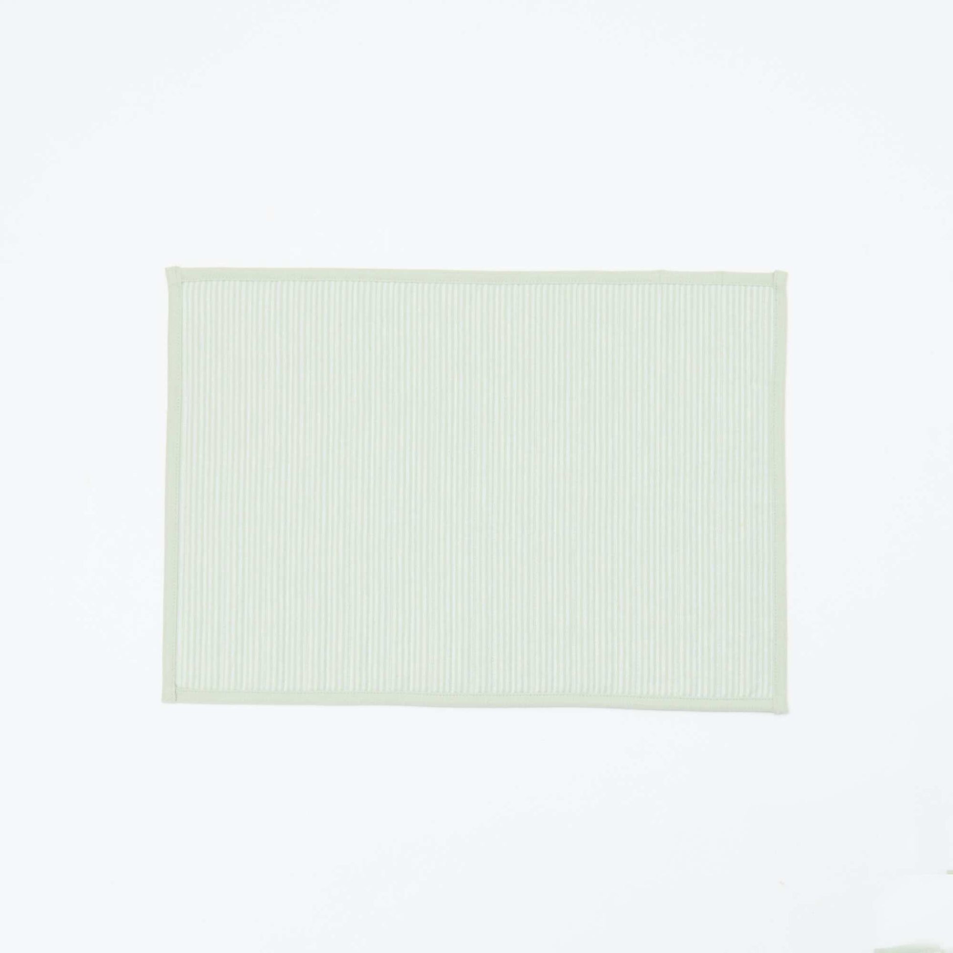 Set of 2 Checkered Placemats GREEN