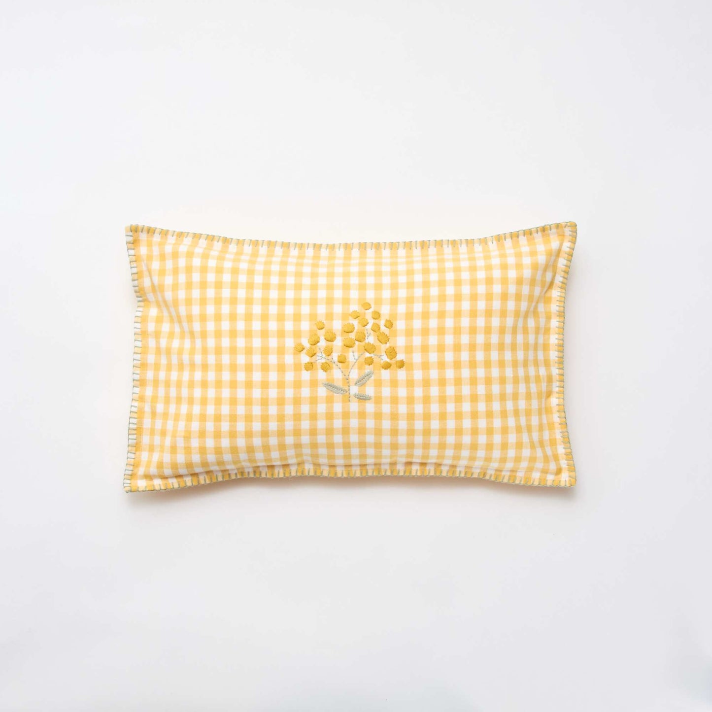 Embroidered Cushion Cover YELLOW