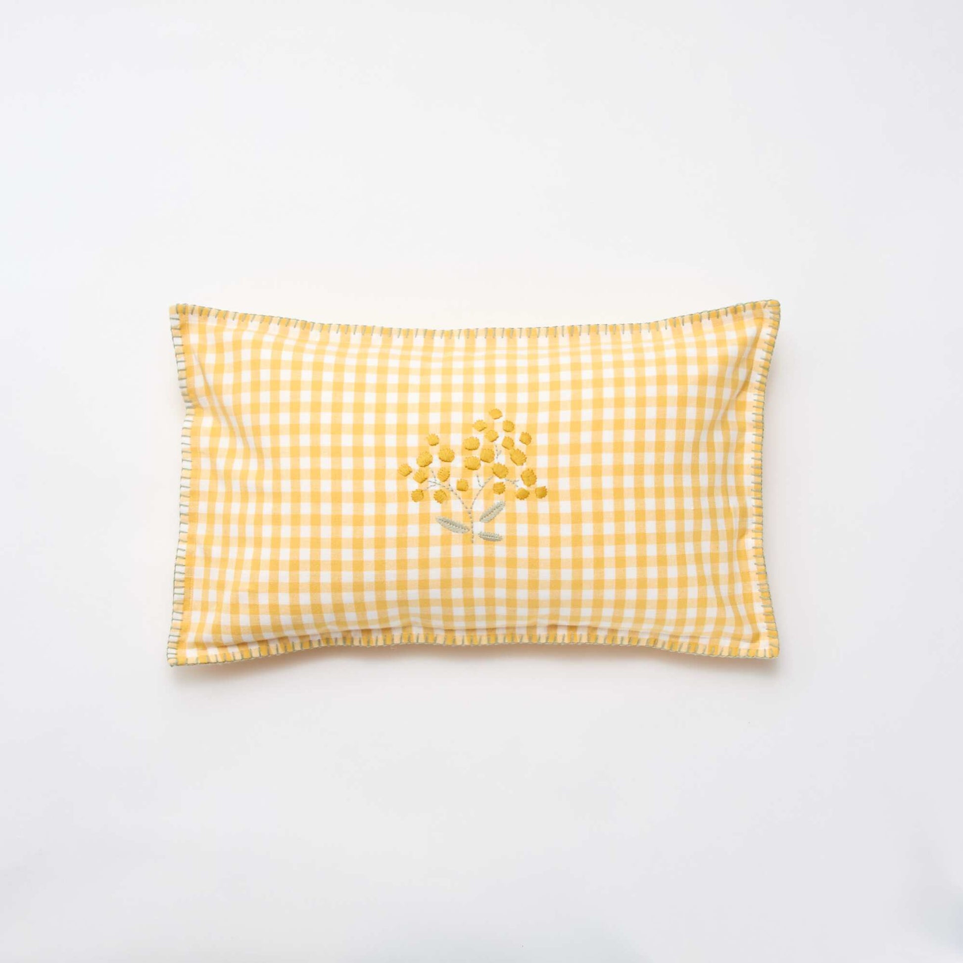 Embroidered Cushion Cover YELLOW