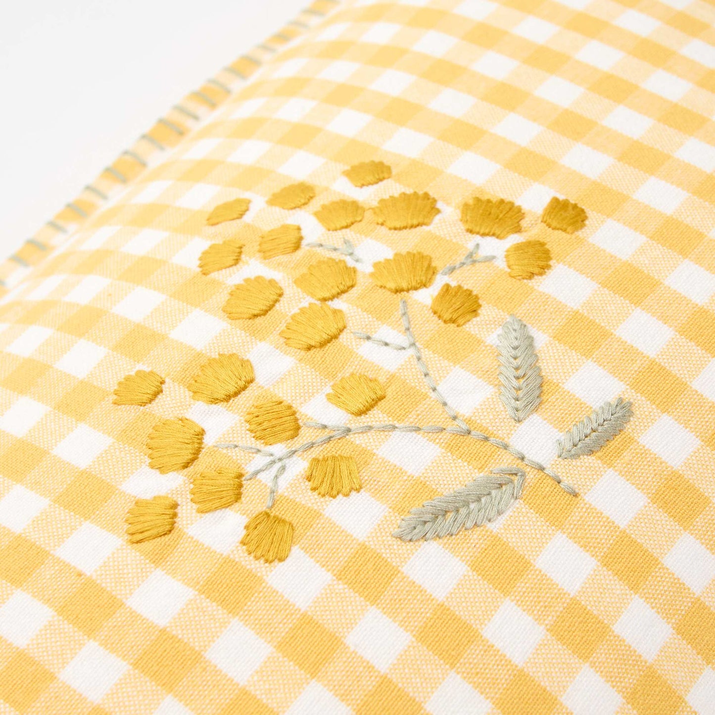 Embroidered Cushion Cover YELLOW