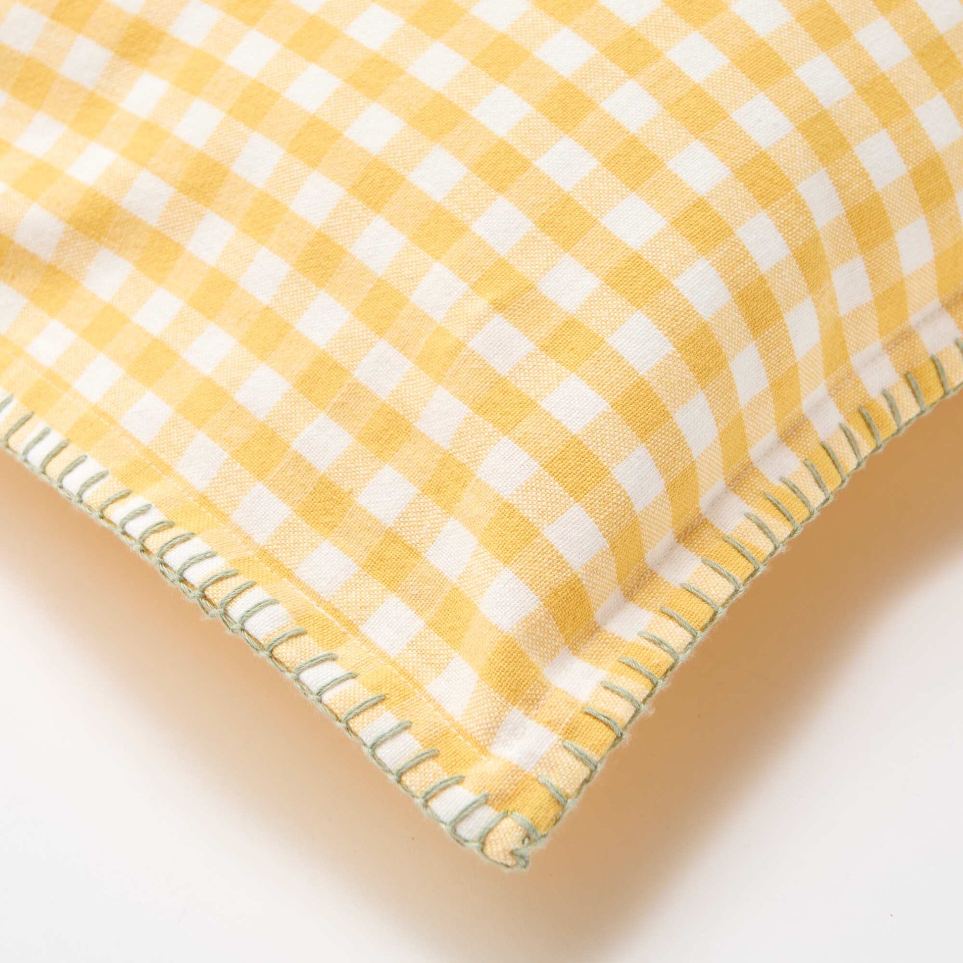 Embroidered Cushion Cover YELLOW