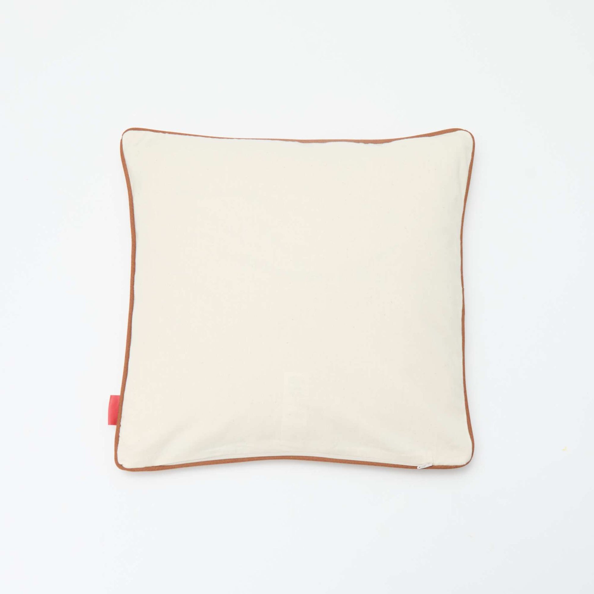 Agathe Sorlet x Kiabi Leopard Print Cushion Cover - 45 x 45 cm WHITE