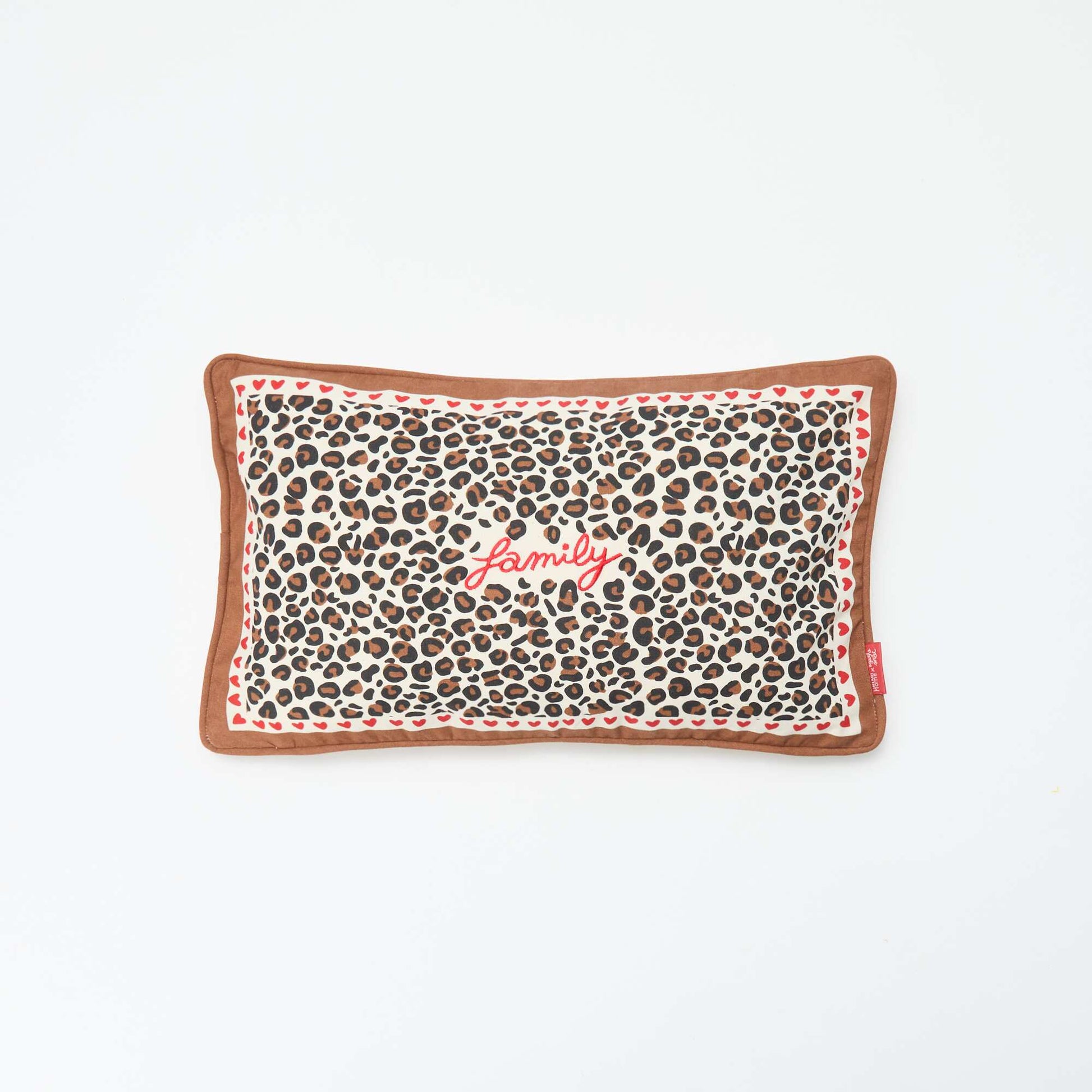 Agathe Sorlet x Kiabi Leopard Print Cushion Cover - 30 x 50 cm WHITE