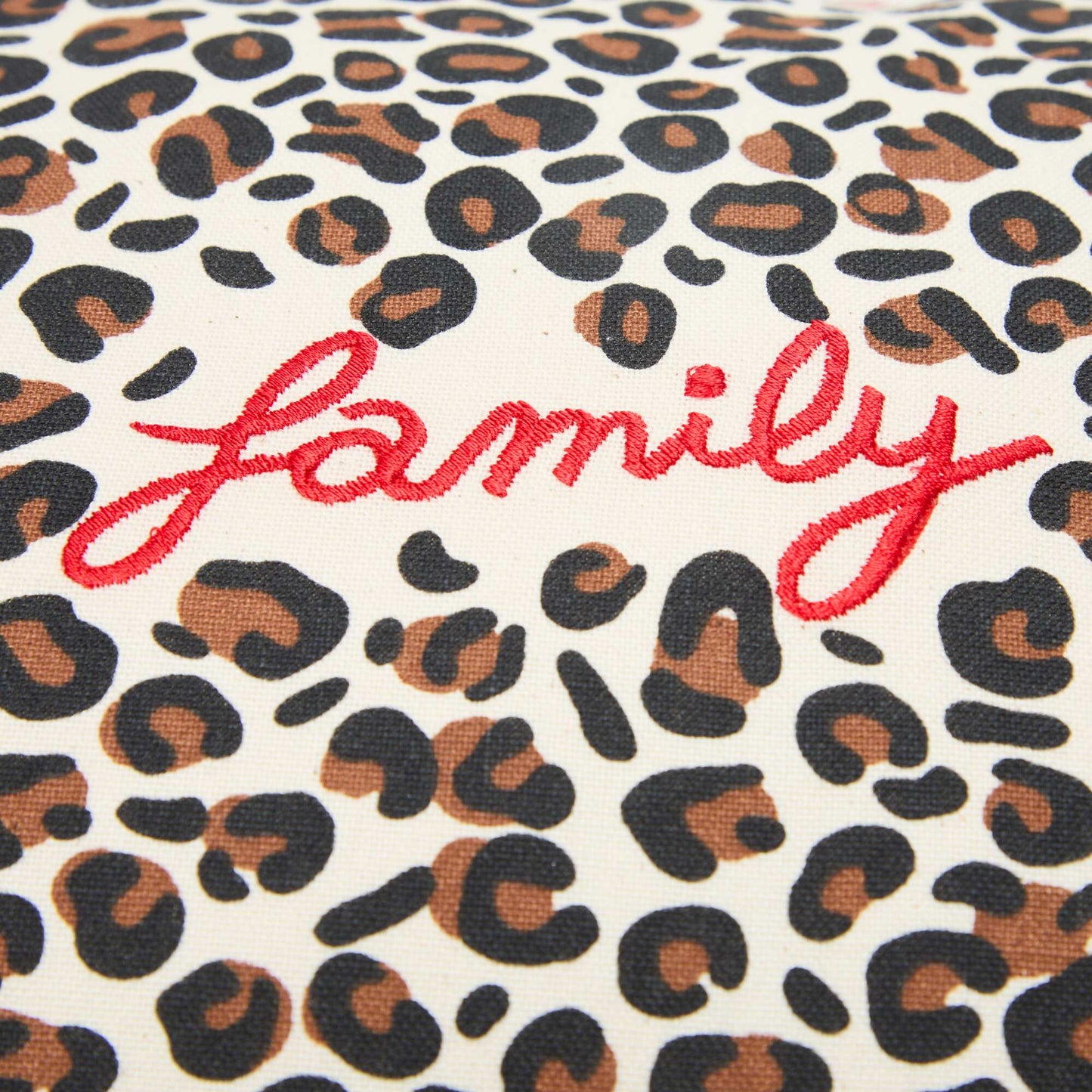 Agathe Sorlet x Kiabi Leopard Print Cushion Cover - 30 x 50 cm WHITE