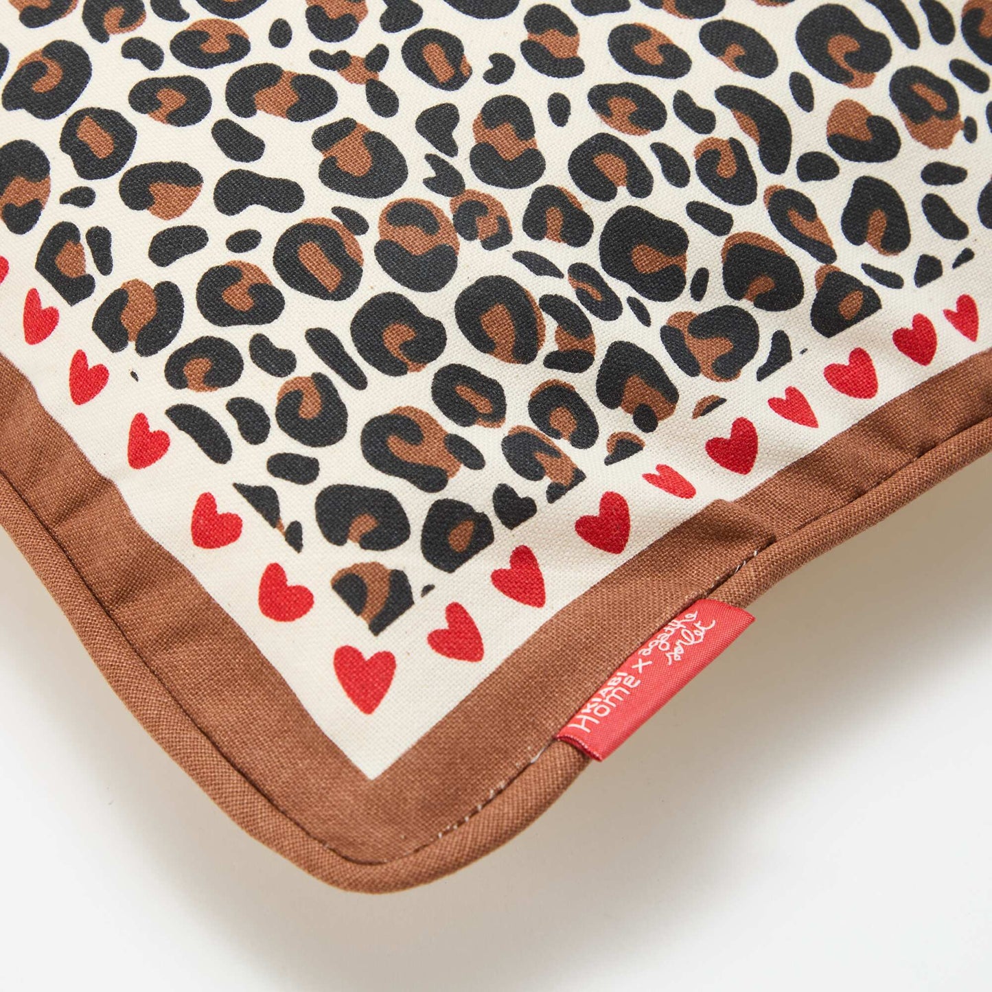 Agathe Sorlet x Kiabi Leopard Print Cushion Cover - 30 x 50 cm WHITE