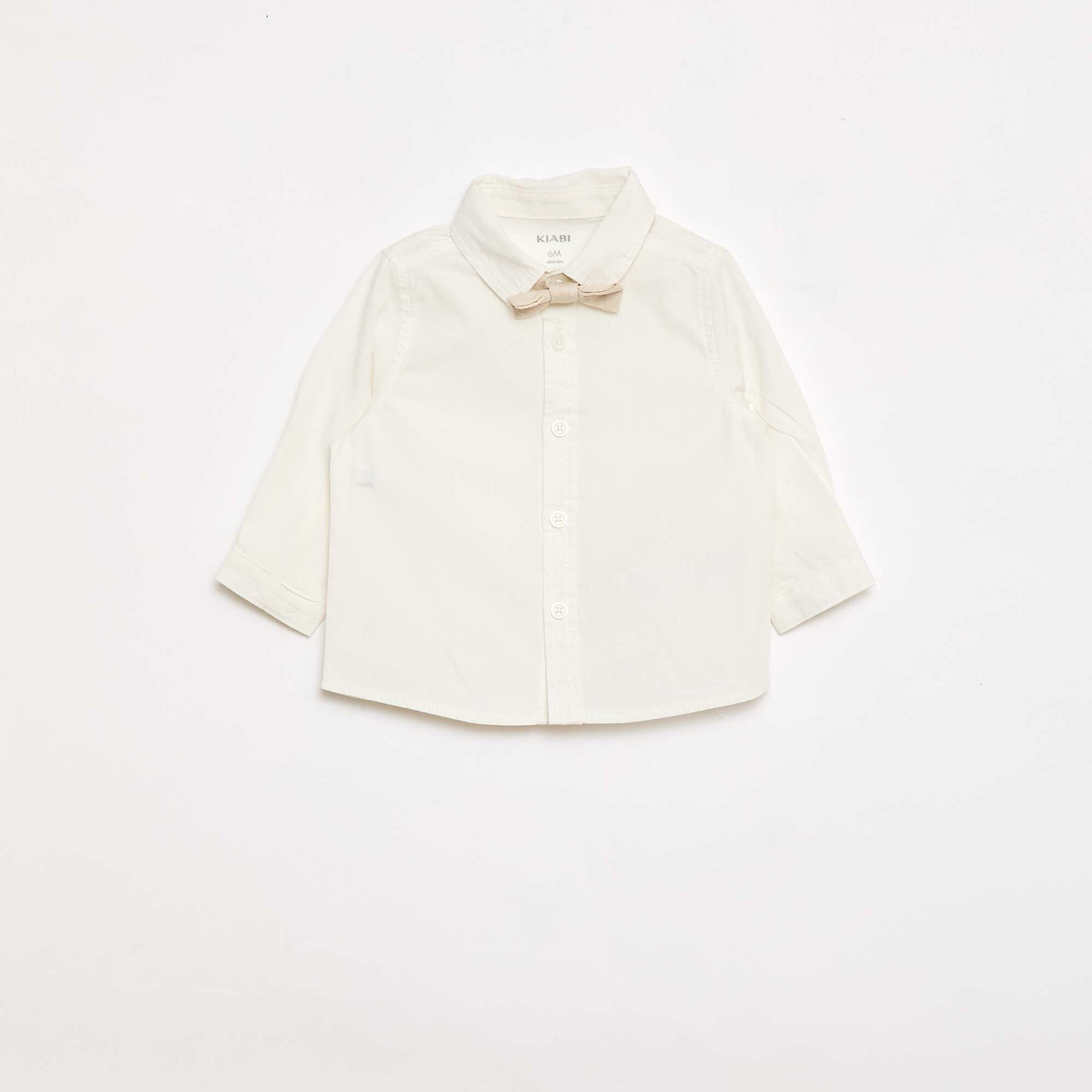 4-Piece Cotton and Linen Ceremony Outfit BEIGE